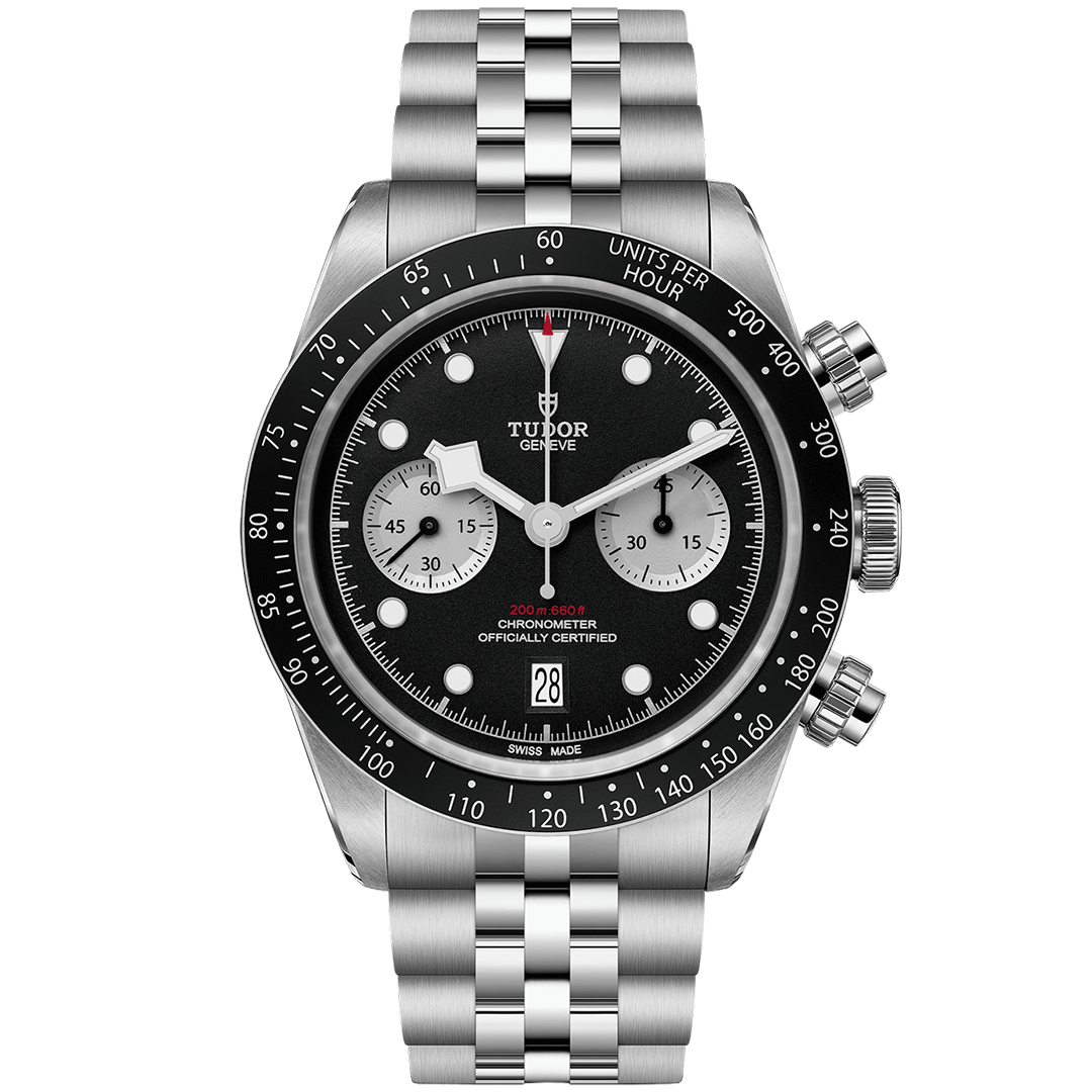 Watch in steel Black Bay Chrono, 41 mm Tudor