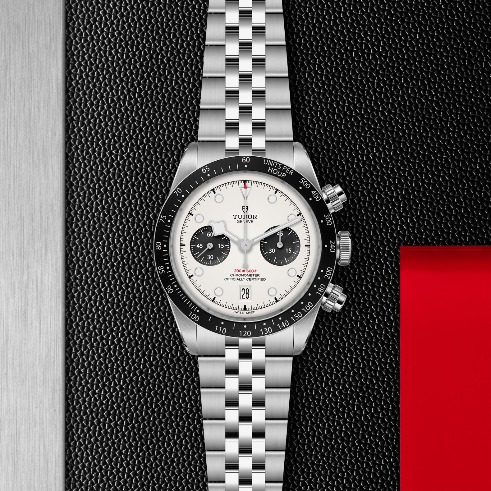 Watch in steel Black Bay Chrono, 41 mm Tudor