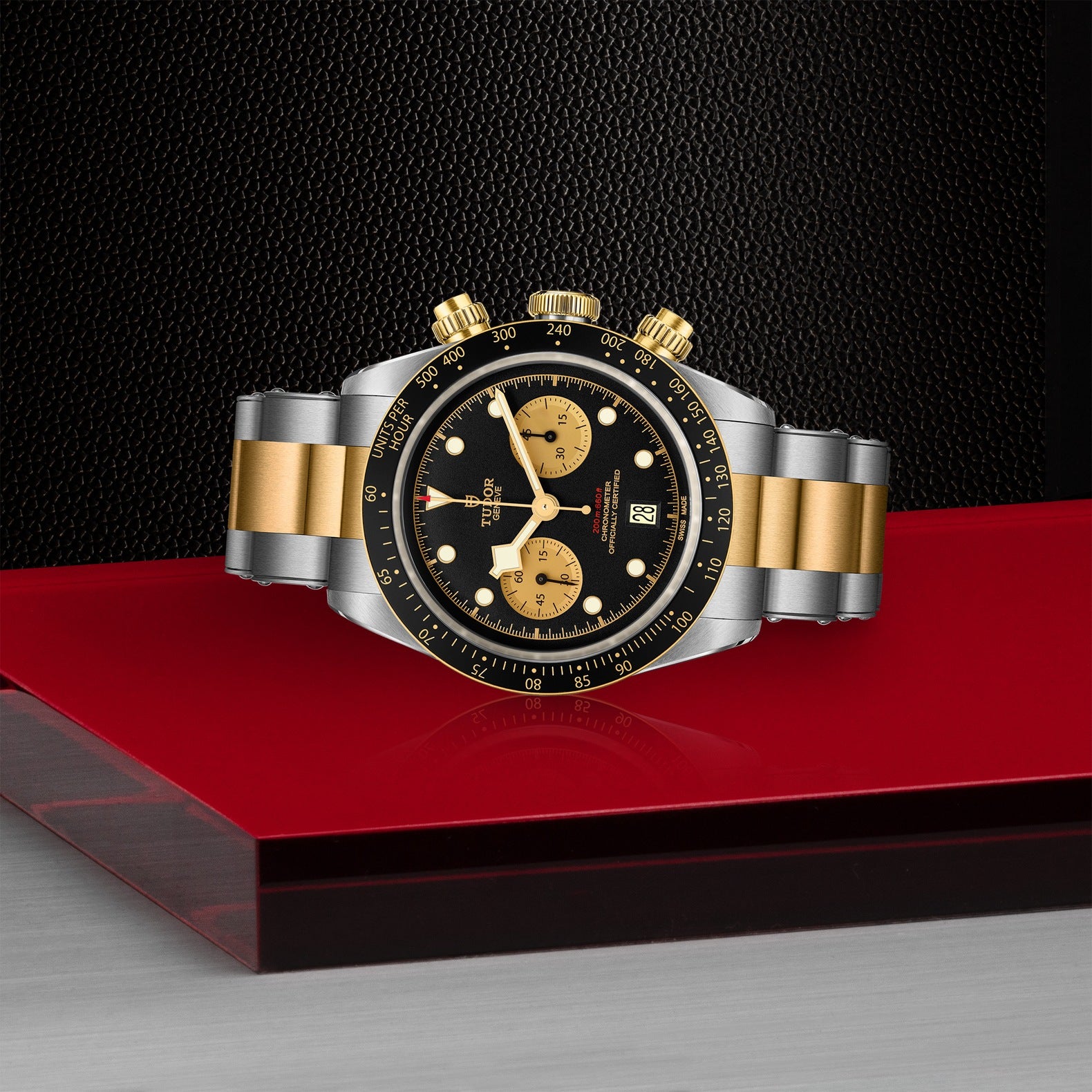 Watch in steel and yellow gold Black Bay Chrono S&G, 41 mm Tudor
