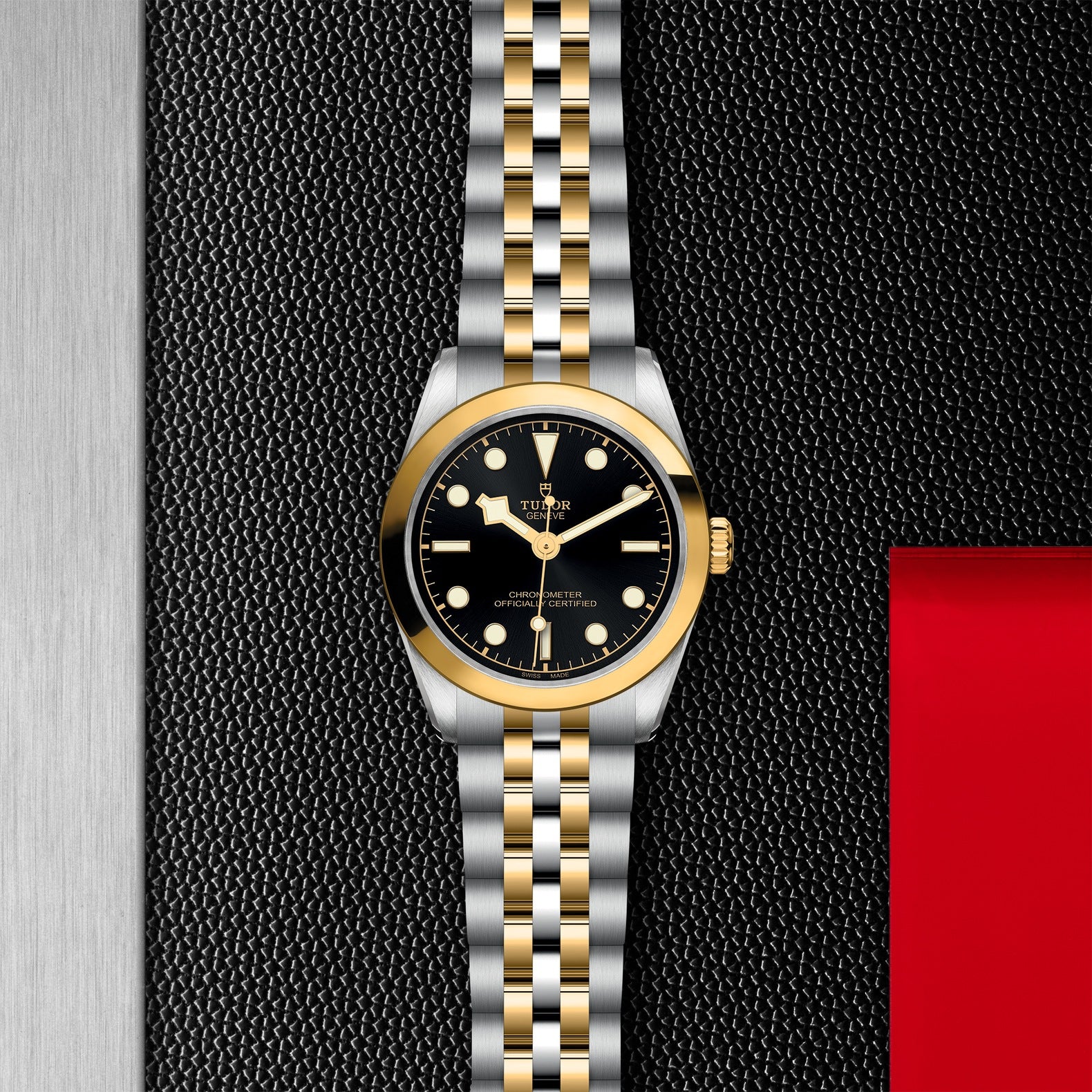 Orologio in acciaio e oro giallo Black Bay S&G, 31 mm Tudor