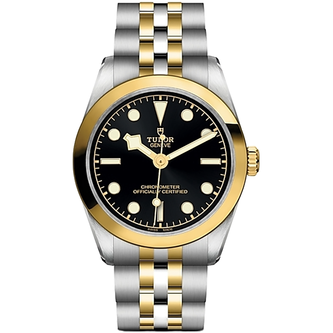 Orologio in acciaio e oro giallo Black Bay S&G, 31 mm Tudor