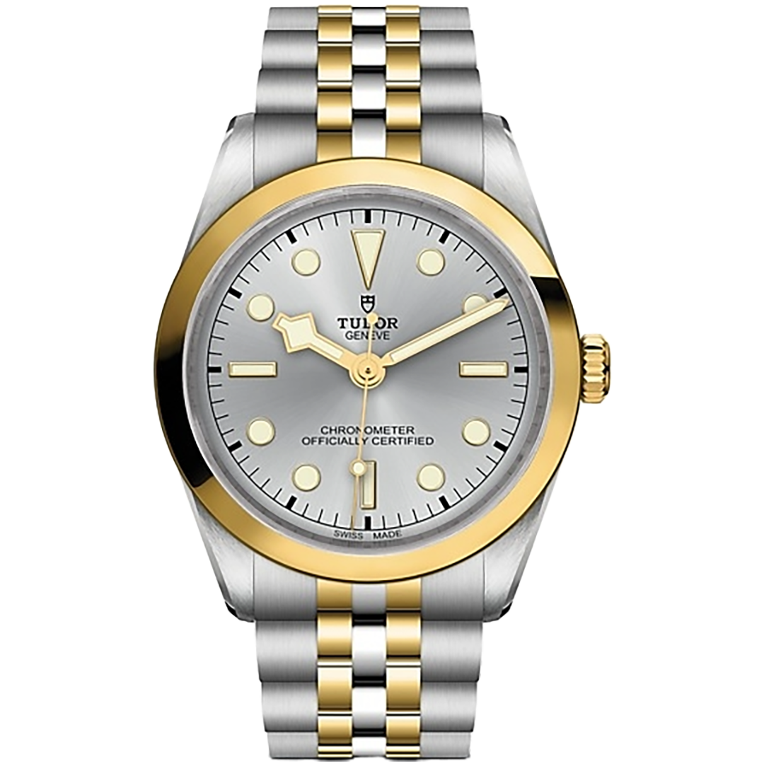 Orologio in acciaio e oro giallo Black Bay S&G, 36 mm Tudor