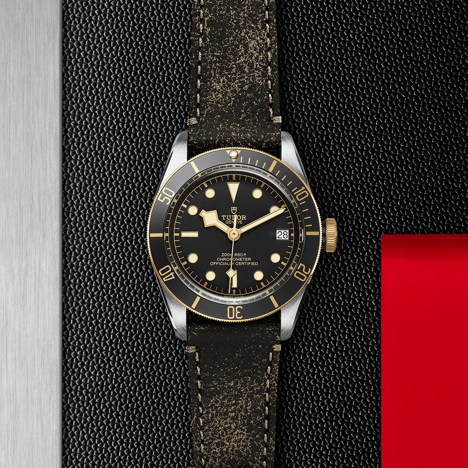 Orologio in acciaio e oro giallo Black Bay S&G, 41 mm Tudor
