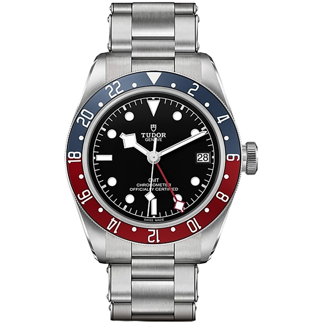Orologio in acciaio Black Bay GMT, 41 mm Tudor