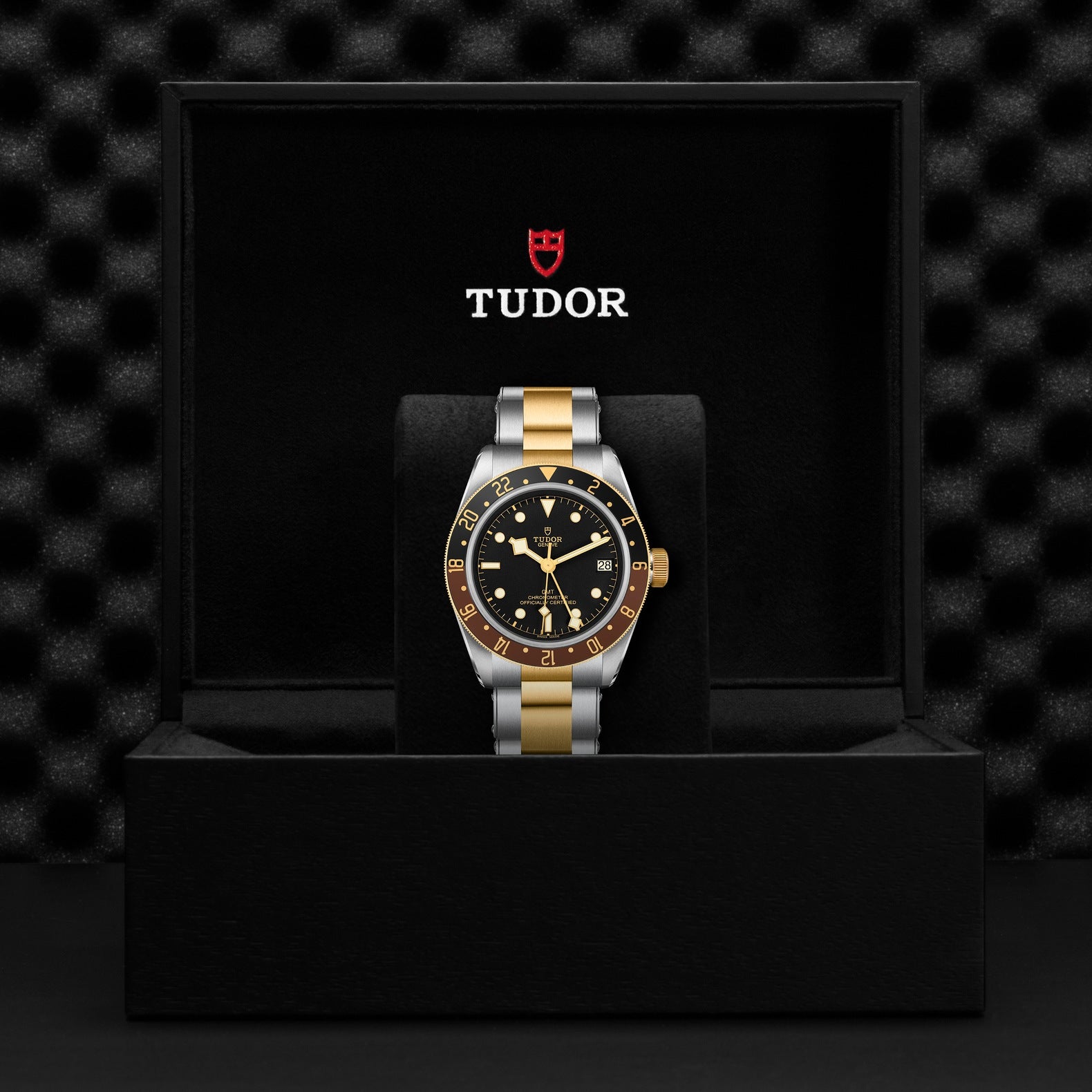 Watch in steel and yellow gold Black Bay GMT S&G, 41 mm Tudor