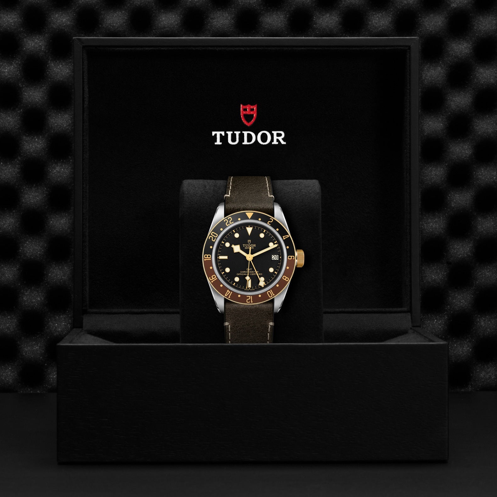Orologio in acciaio e oro giallo Black Bay GMT S&G, 41 mm Tudor
