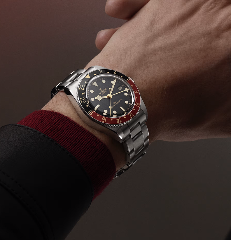 Watch in steel Black Bay 58 GMT, 39 mm Tudor