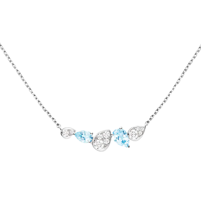 Gioiello in white gold Joséphine Ronde d'Aigrettes Necklace Chaumet