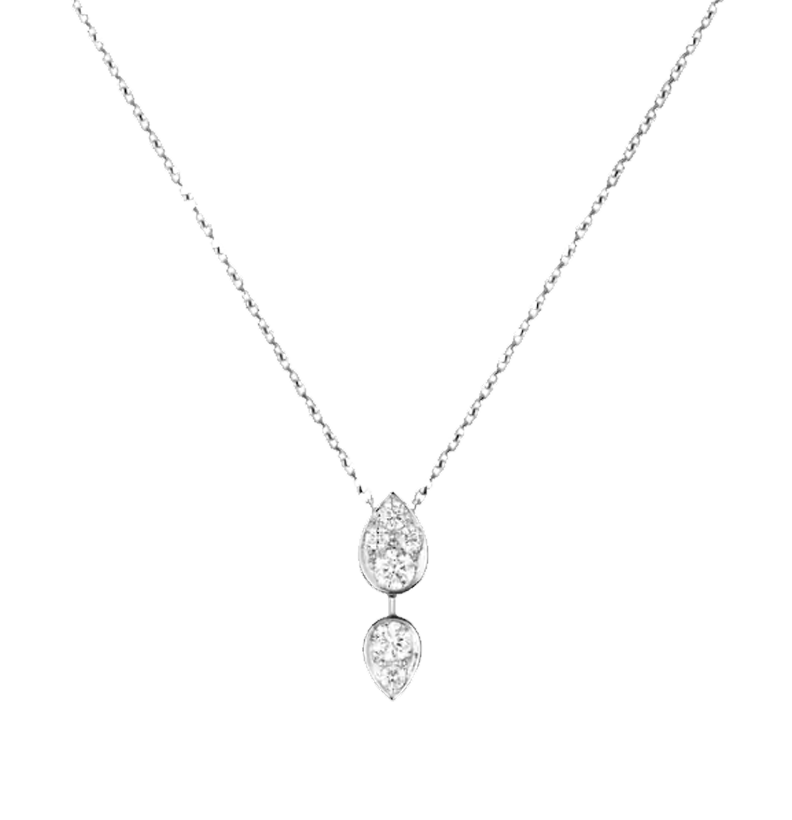 Gioiello in white gold Joséphine Ronde d'Aigrettes Necklace Chaumet