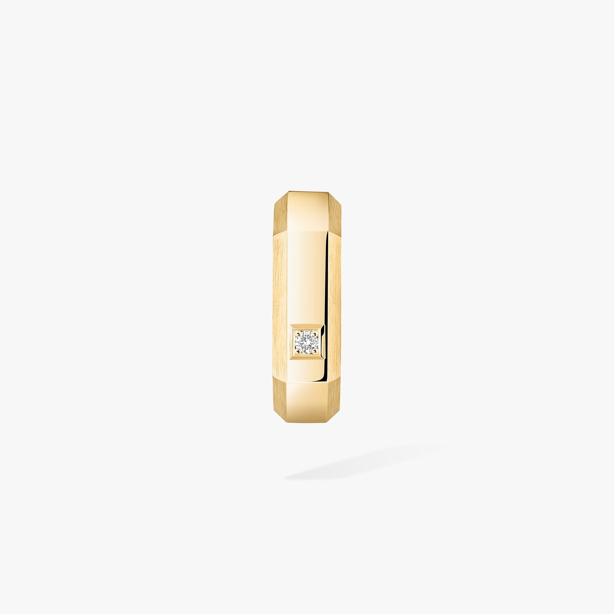 Gioiello in oro giallo Mono orecchino a cerchio Moderniste MM Messika