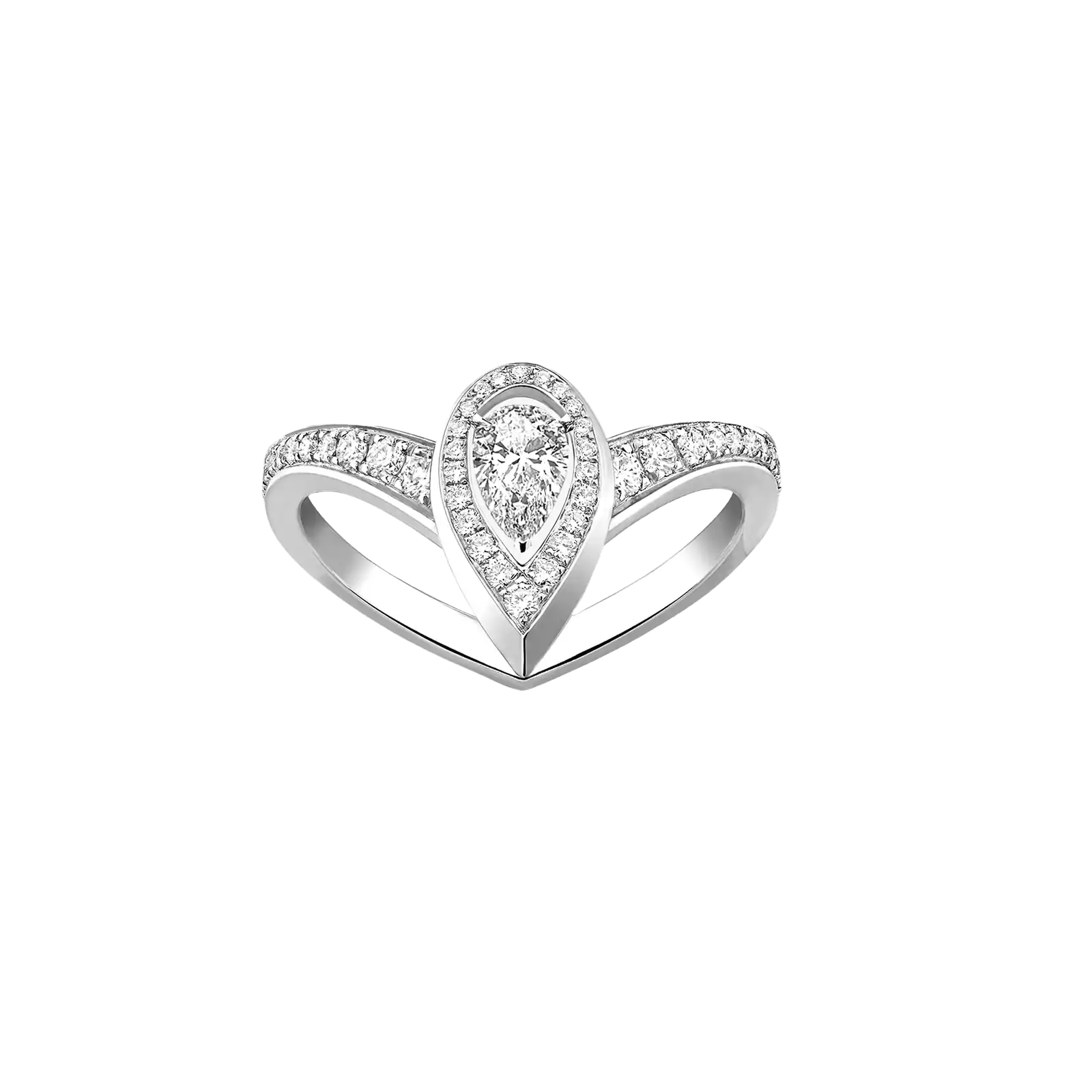 Ring in white gold Fiery ring  Movado