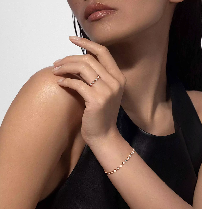 Ring in rose gold D-Vibes SM Ring Messika