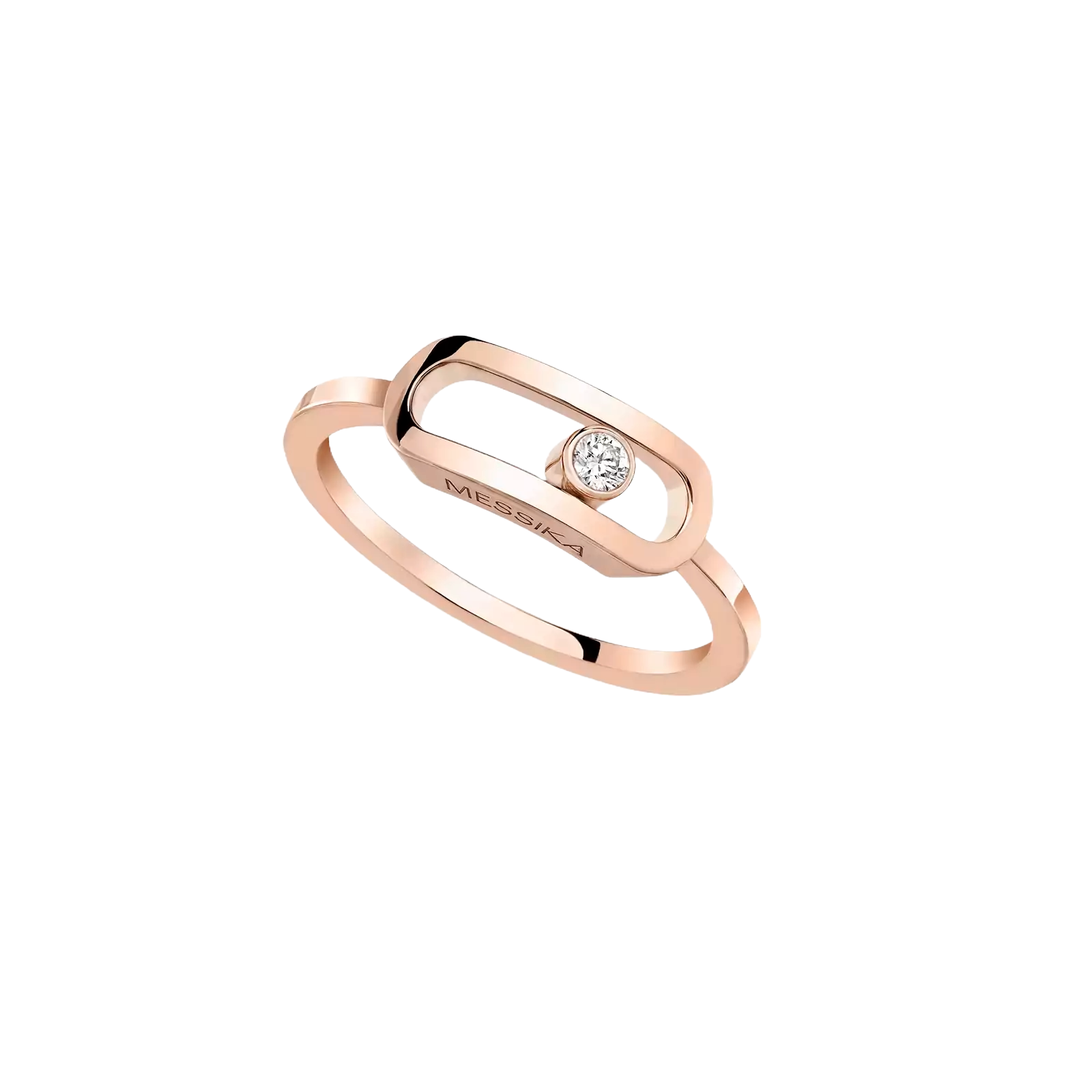 Ring in rose gold Move Uno Ring Messika