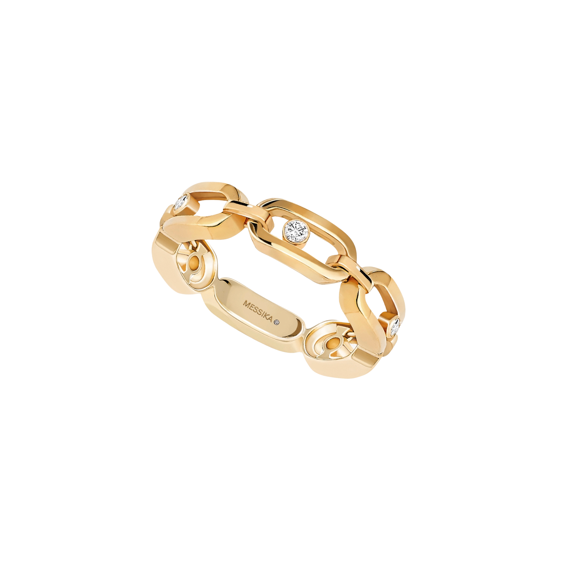 Ring in yellow gold Move Link Multi Ring Messika