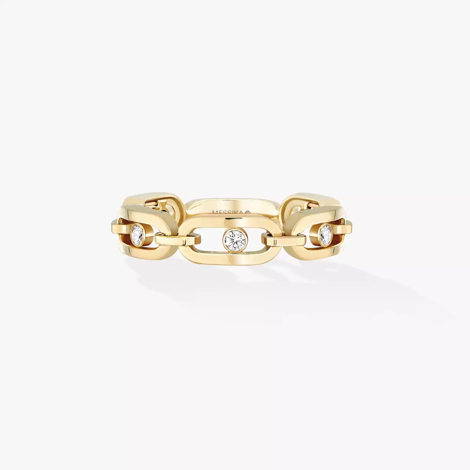 Ring in yellow gold Move Link Multi Ring Messika