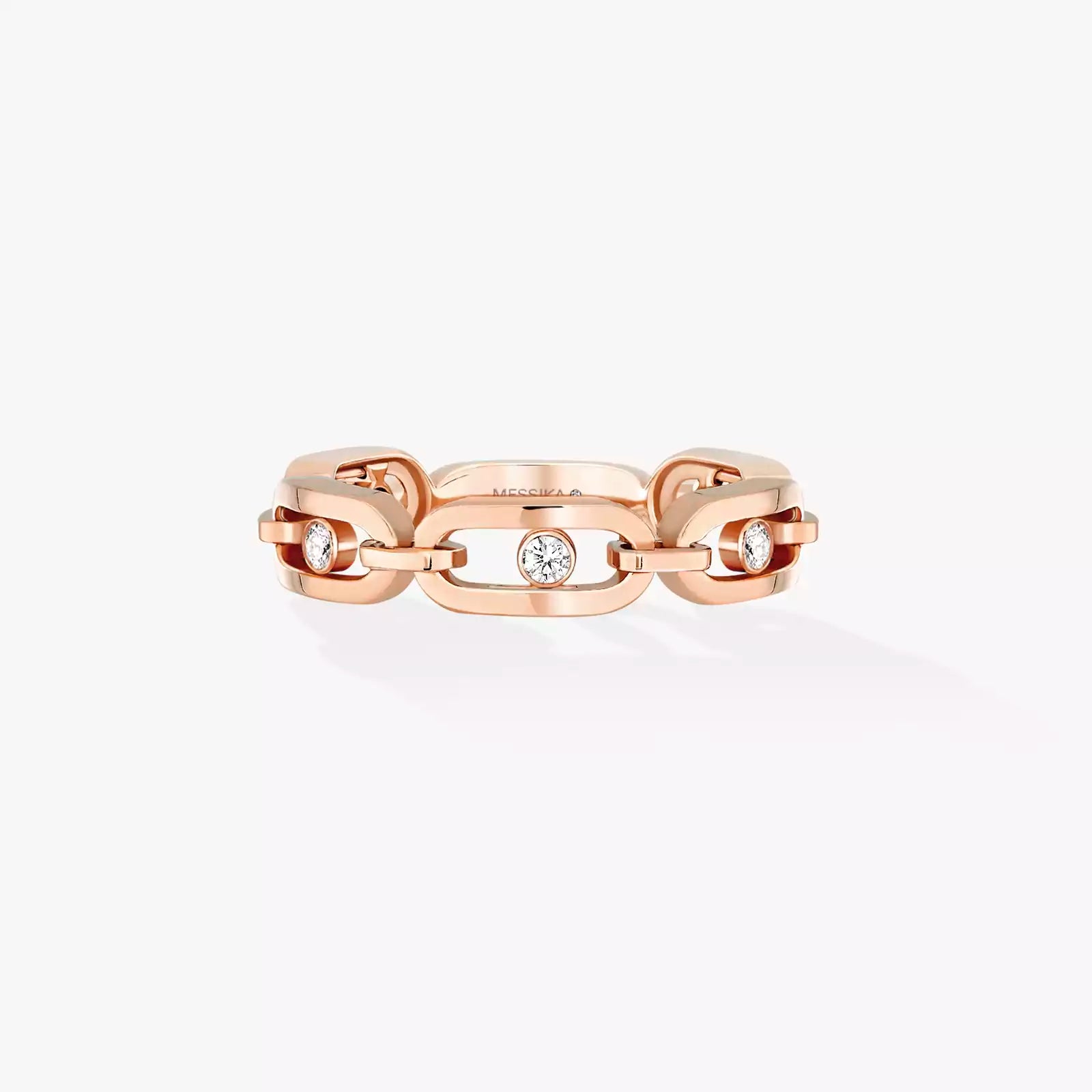 Ring in rose gold Move Link ring Messika