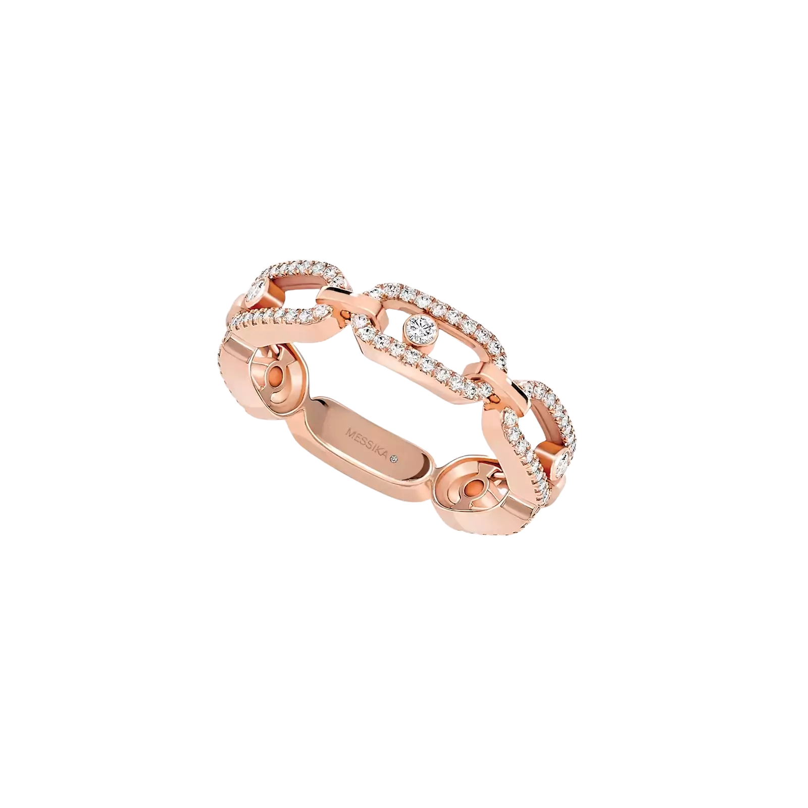 Ring in rose gold Move Link Ring Messika