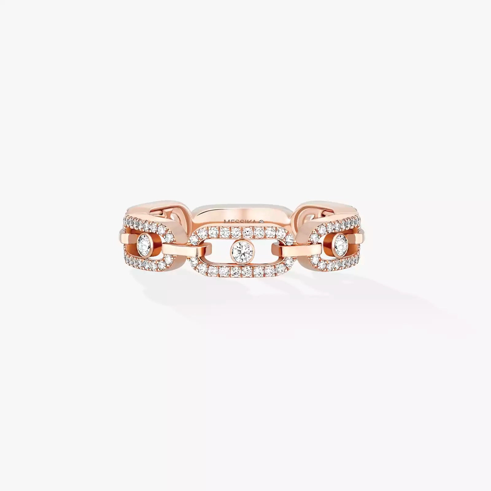Gioiello in oro rosa Anello Move Link Messika