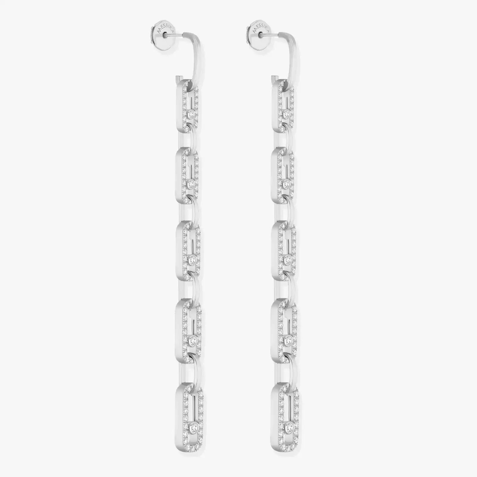 Earrings in white gold Move Link Multi Pendant Earrings Messika