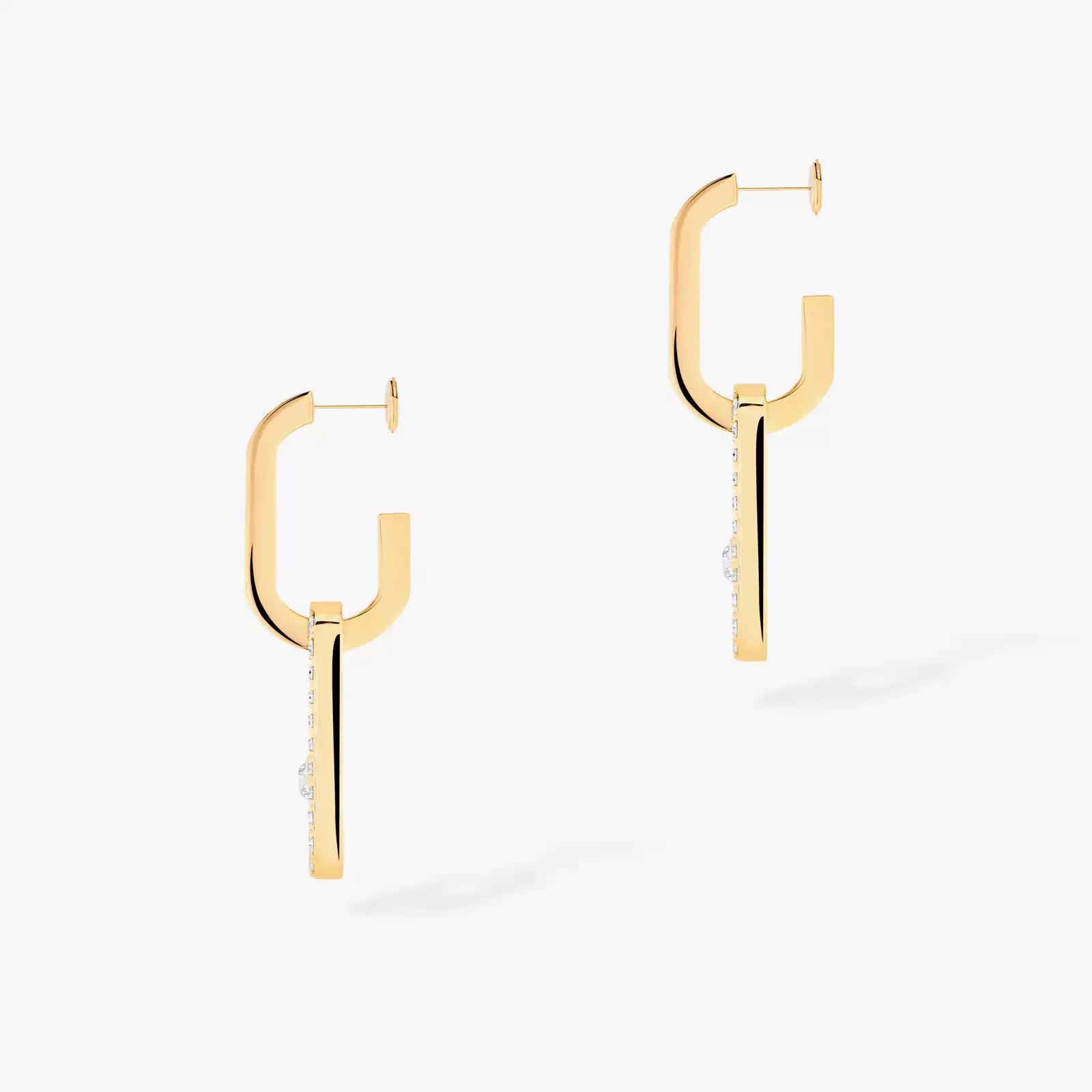 Earrings in yellow gold Move Link Earrings Messika