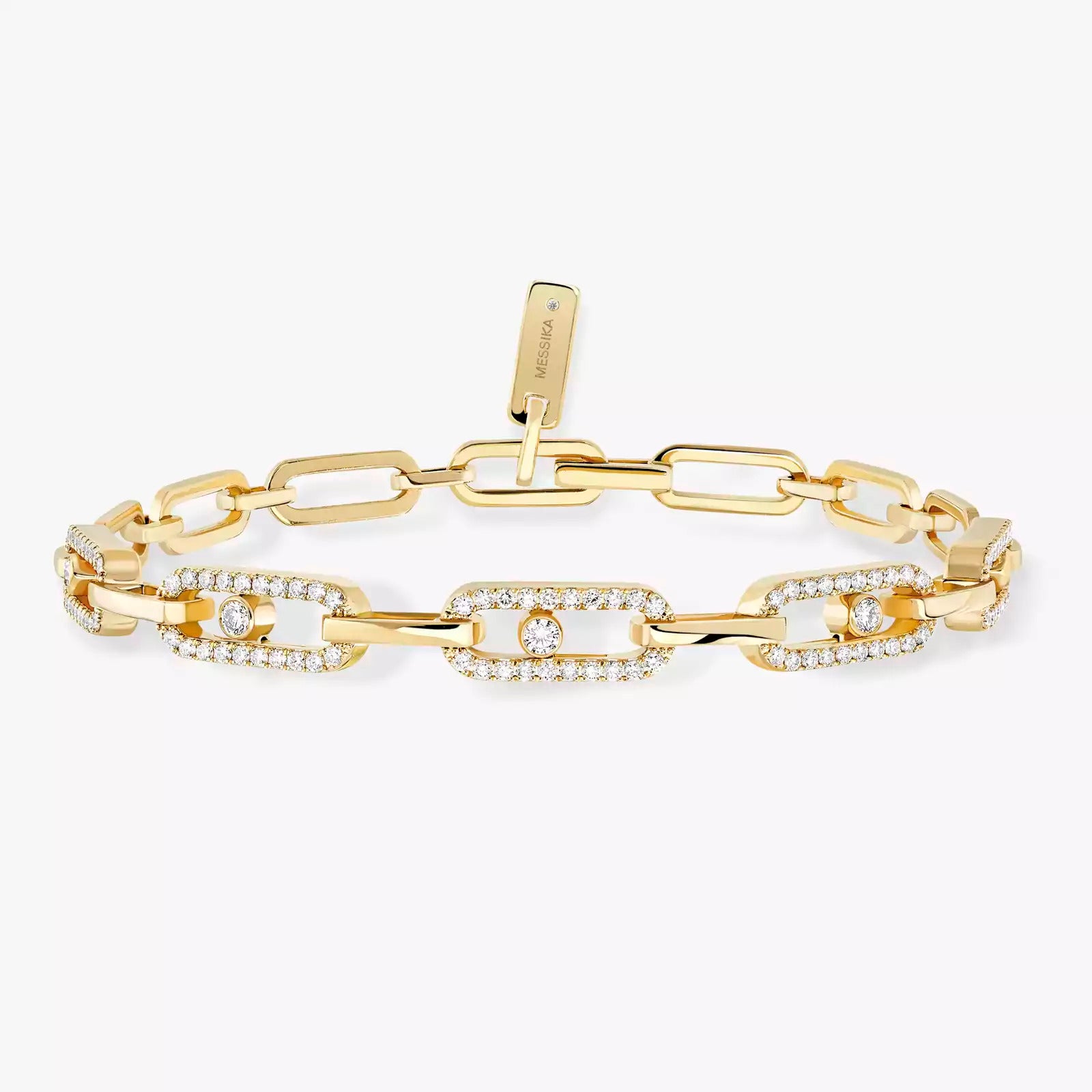 Bracelet in yellow gold Move Link Multi Messika