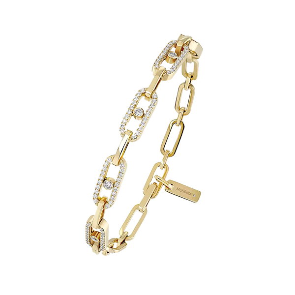 Bracelet in yellow gold Move Link Multi Messika