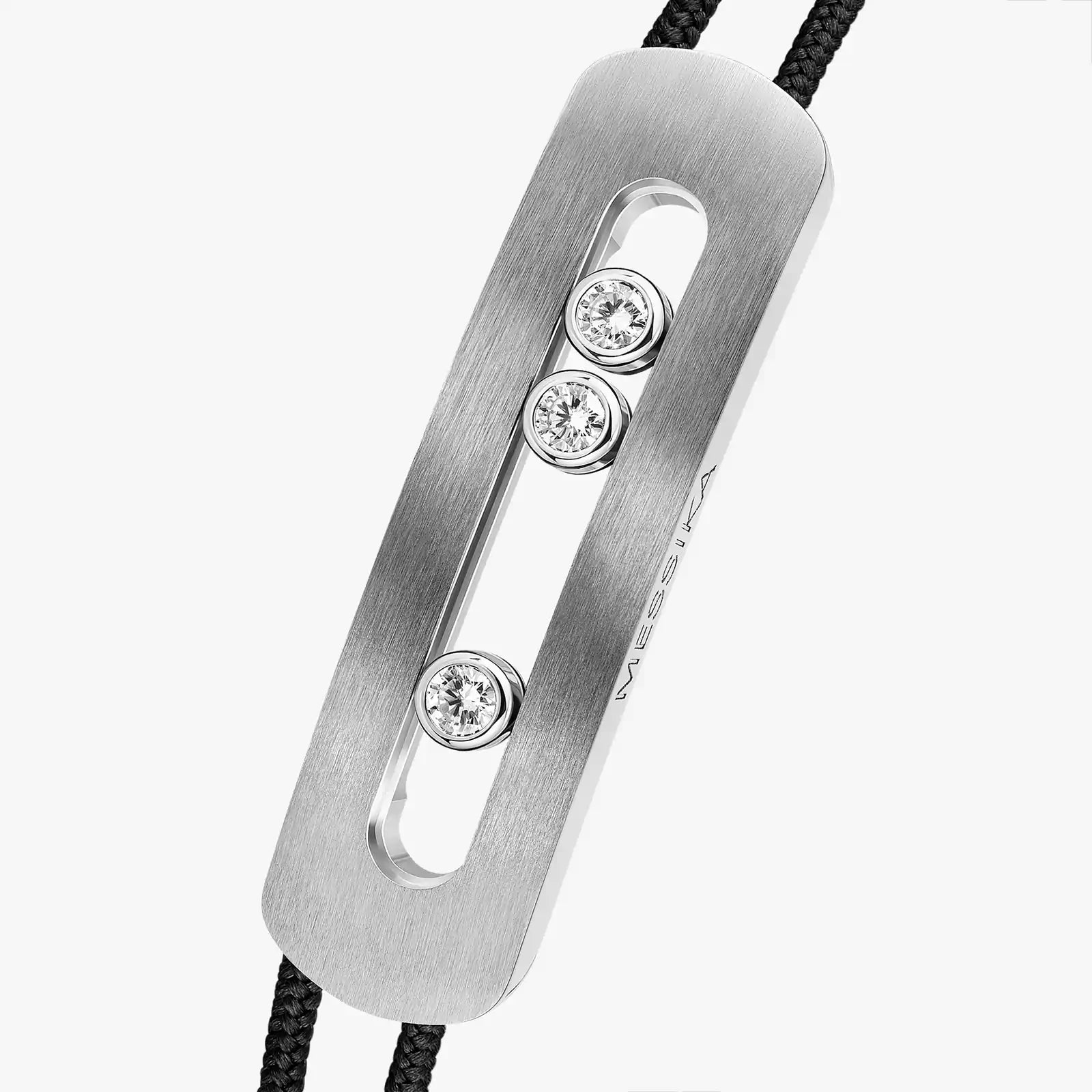 Bracelet in titanium Move Titanium Natural XL Cord Messika