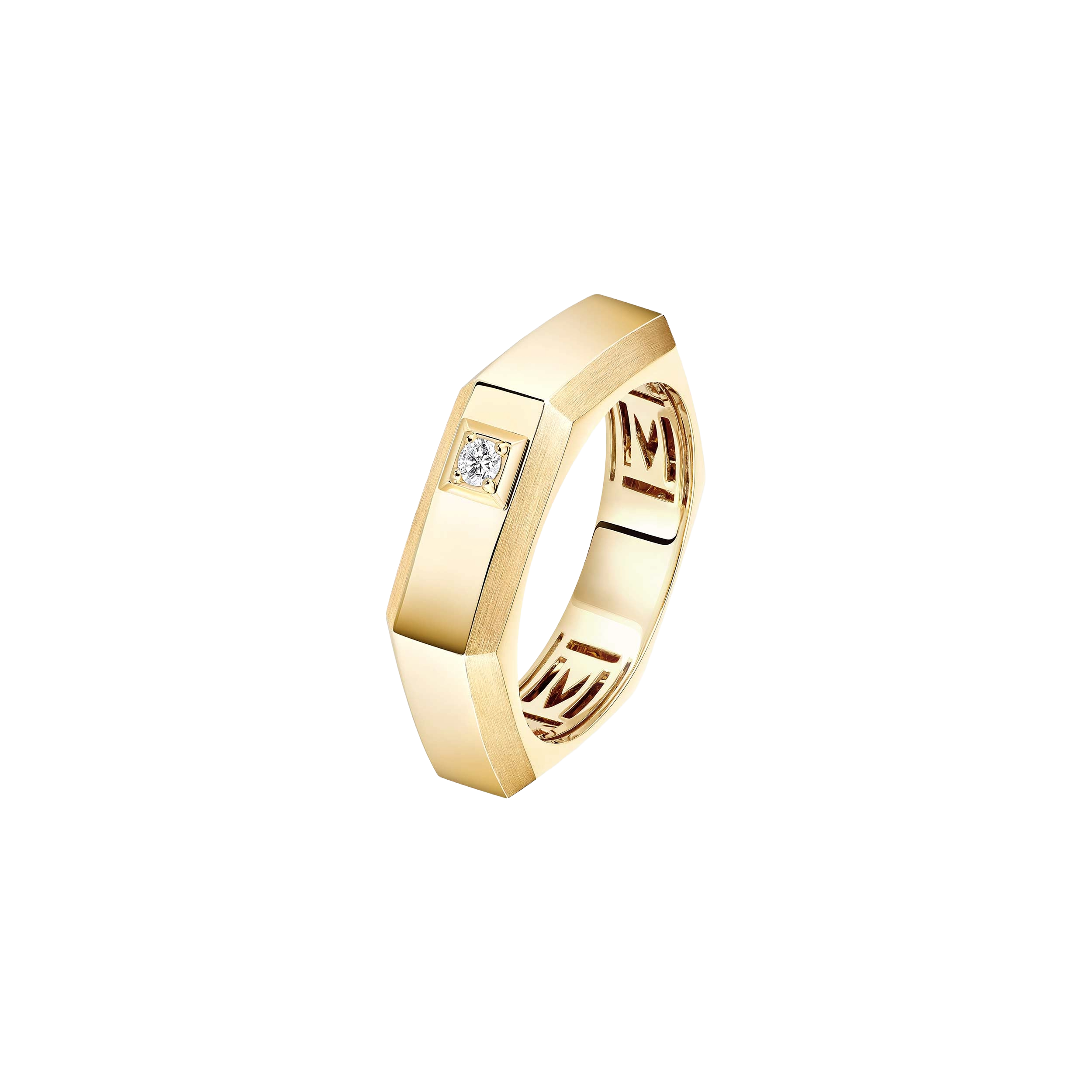 Ring in yellow gold Moderniste ring medium Messika