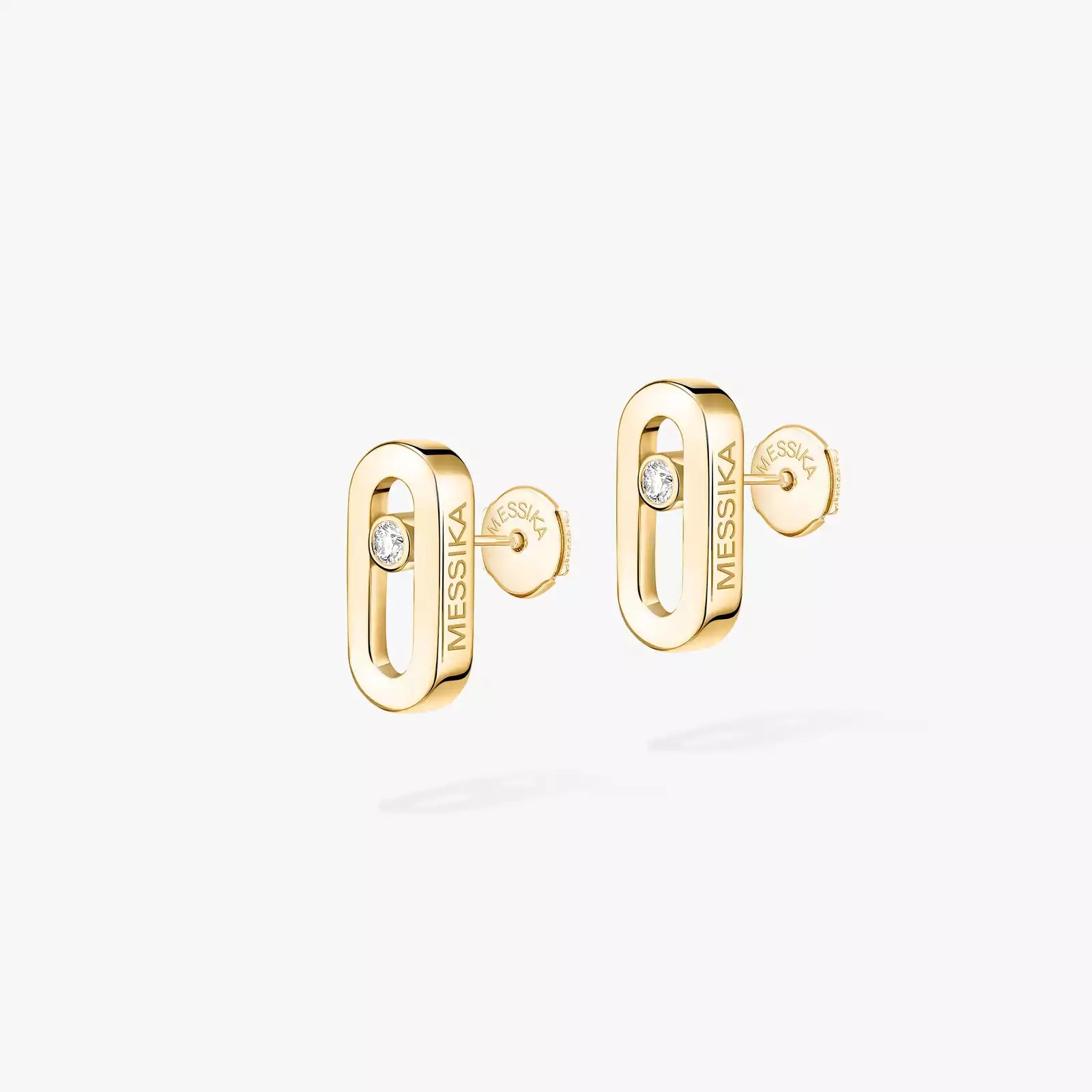 Earrings in yellow gold Gold Move Uno Stud Earrings Messika