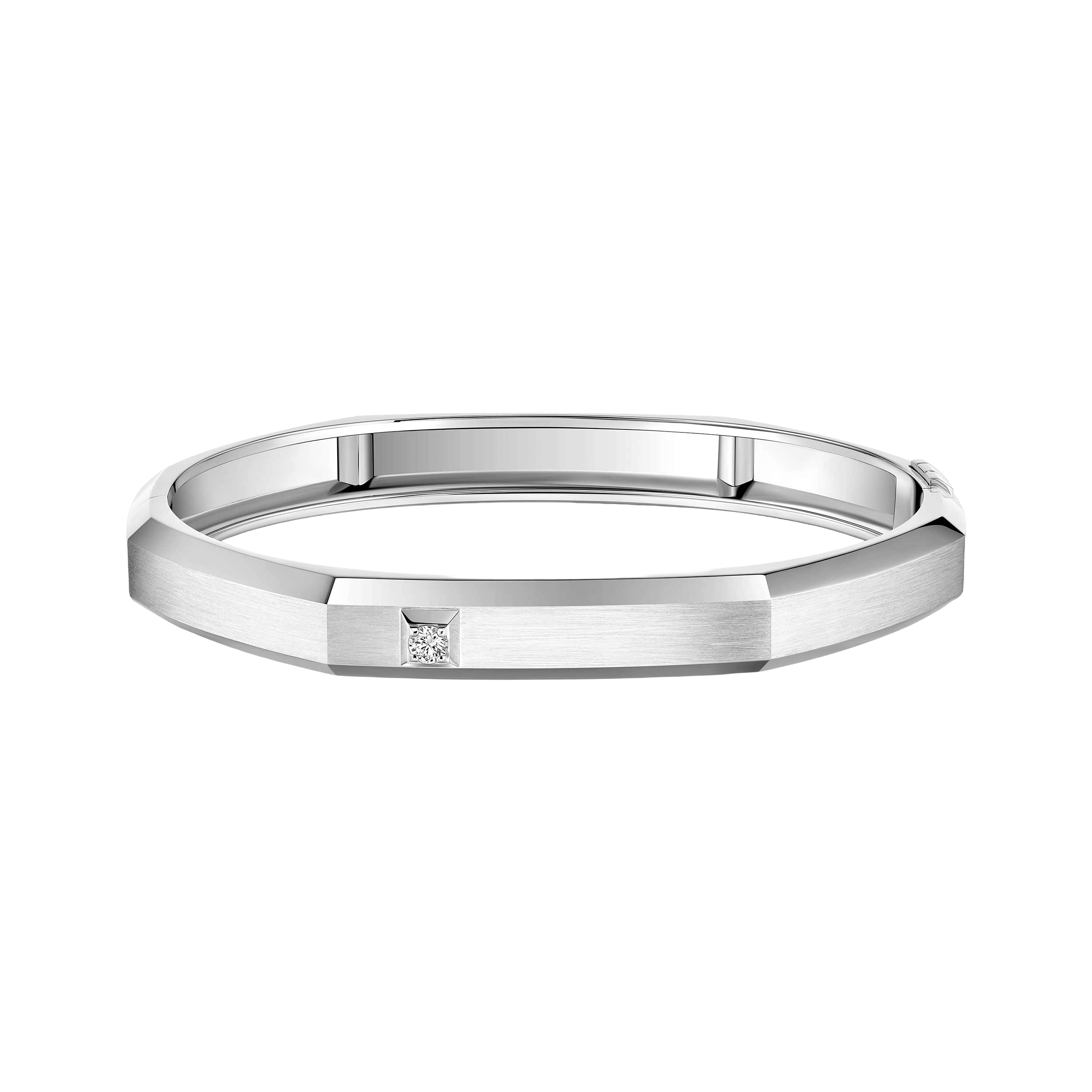 Gioiello in oro bianco Bracciale Moderniste spazzolato MM Messika