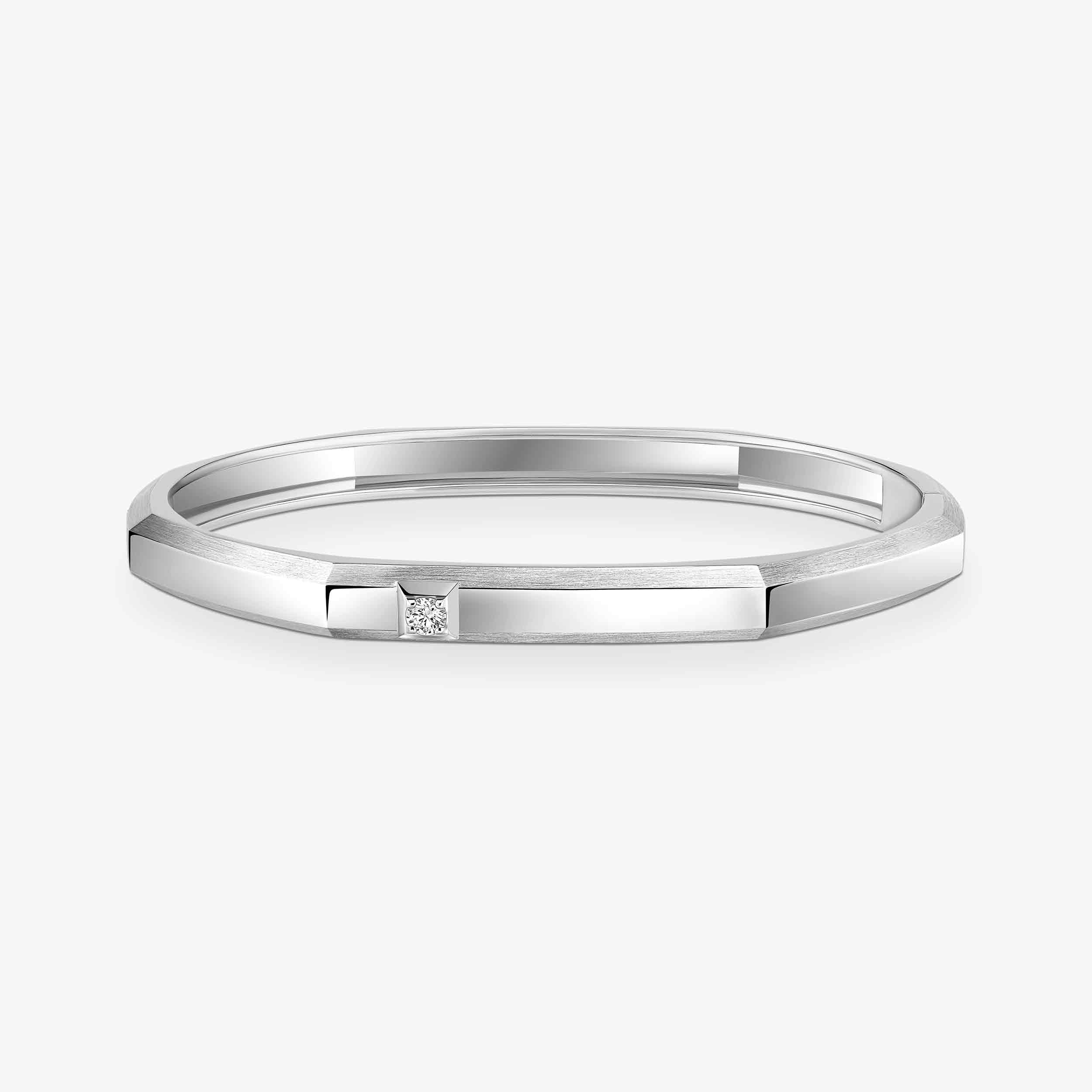 Gioiello in oro bianco Bracciale Moderniste Messika