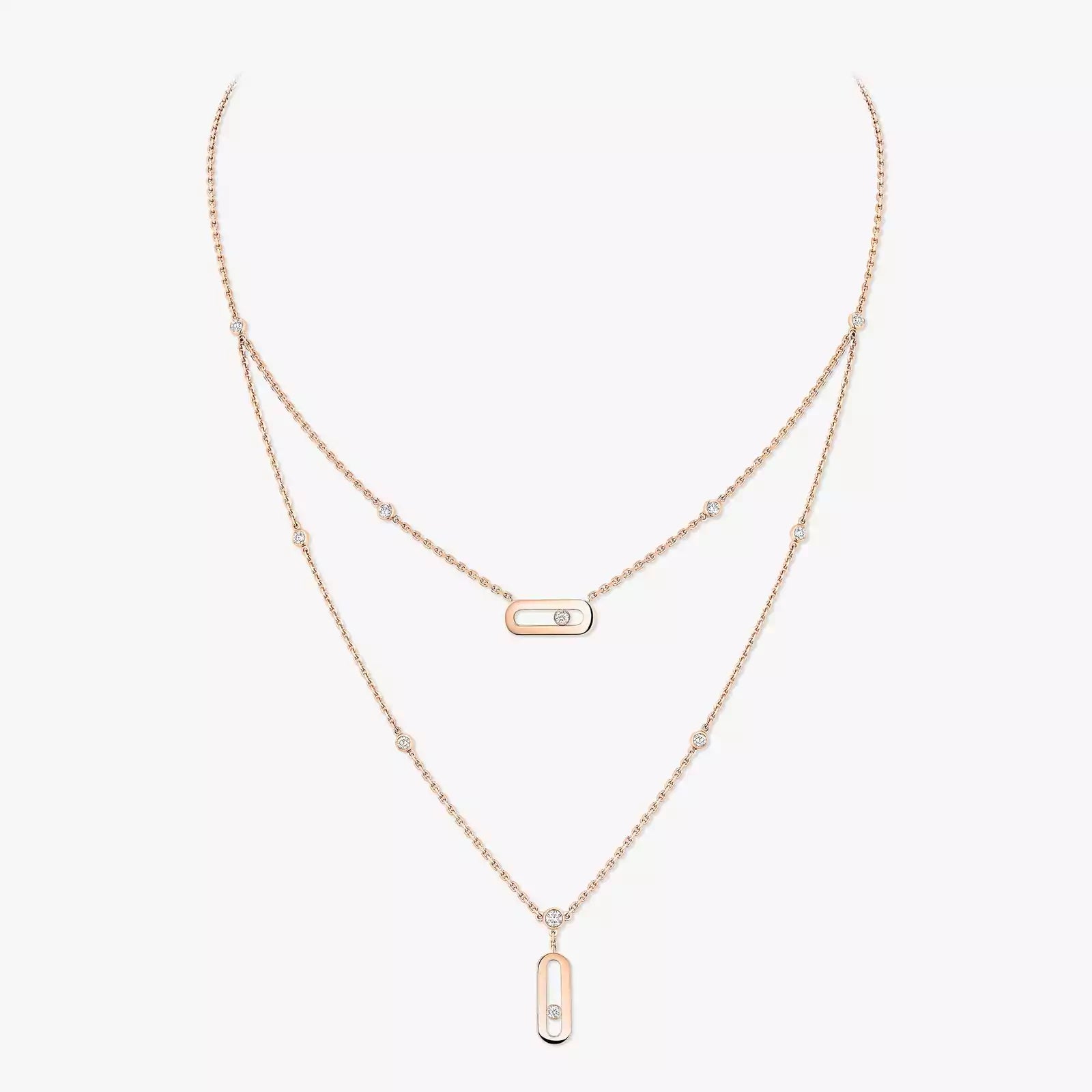 Gioiello in rose gold Move Uno 2 Rows Messika