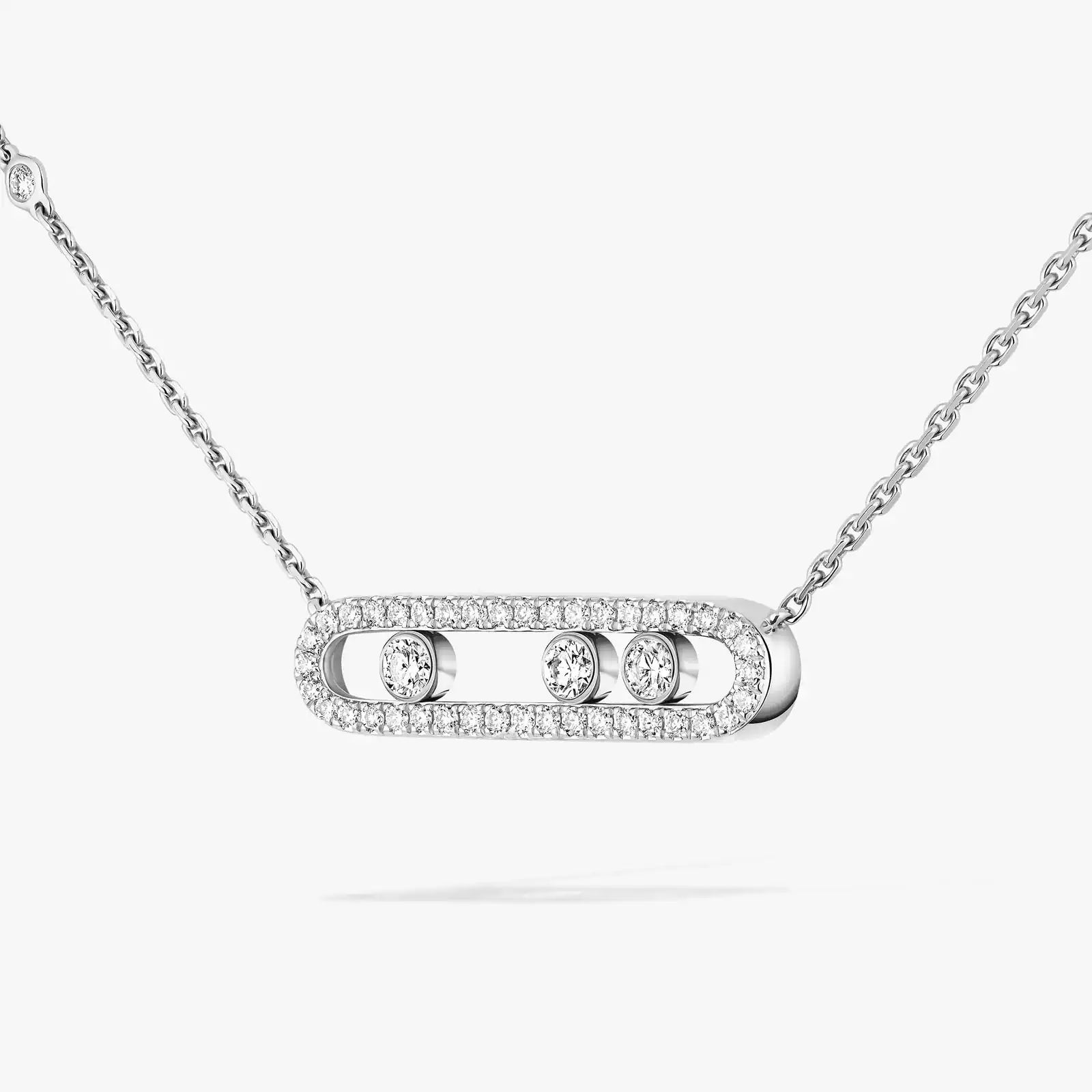 Gioiello in white gold Baby Move Pavé Messika