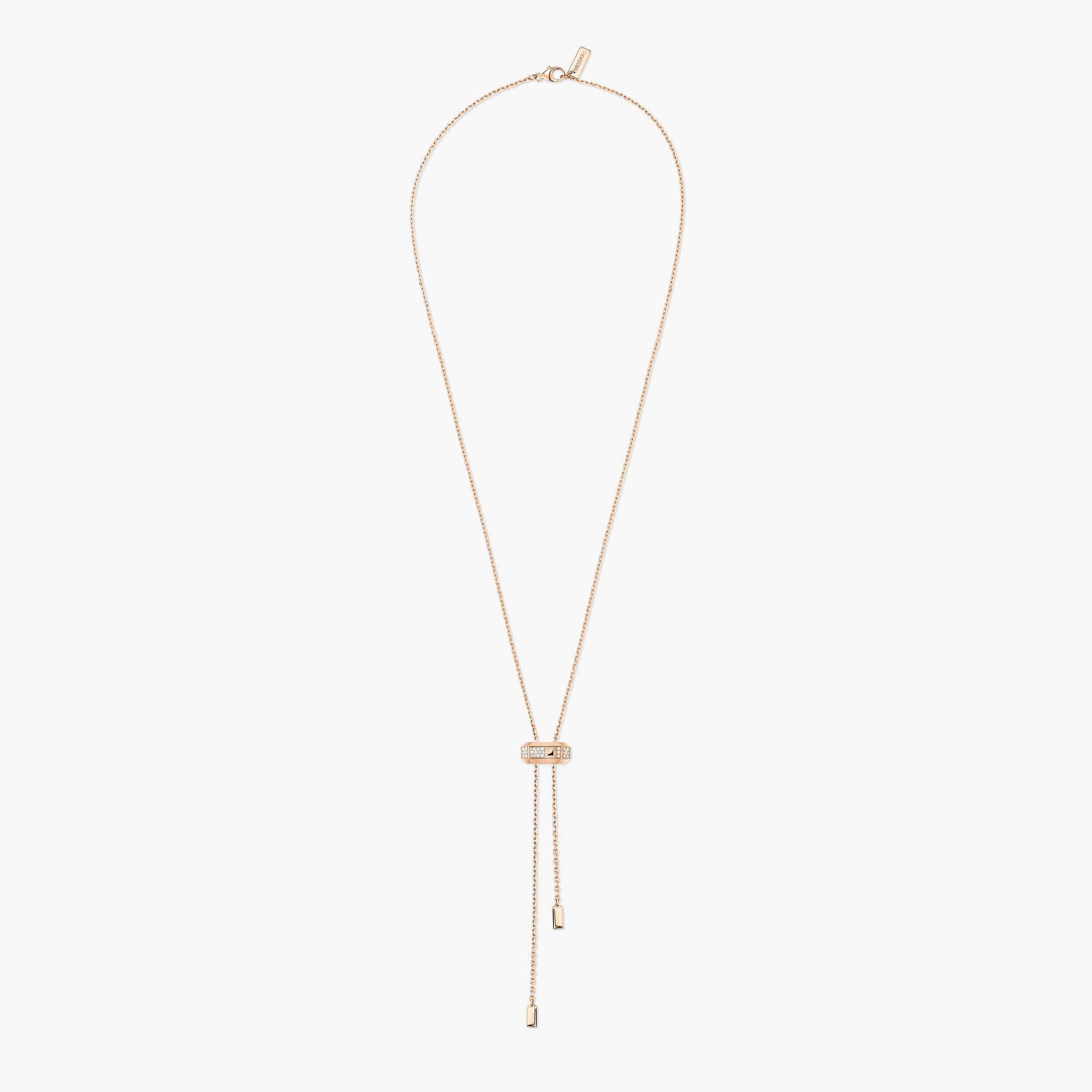 Gioiello in oro rosa Collana Moderniste cravatta Messika