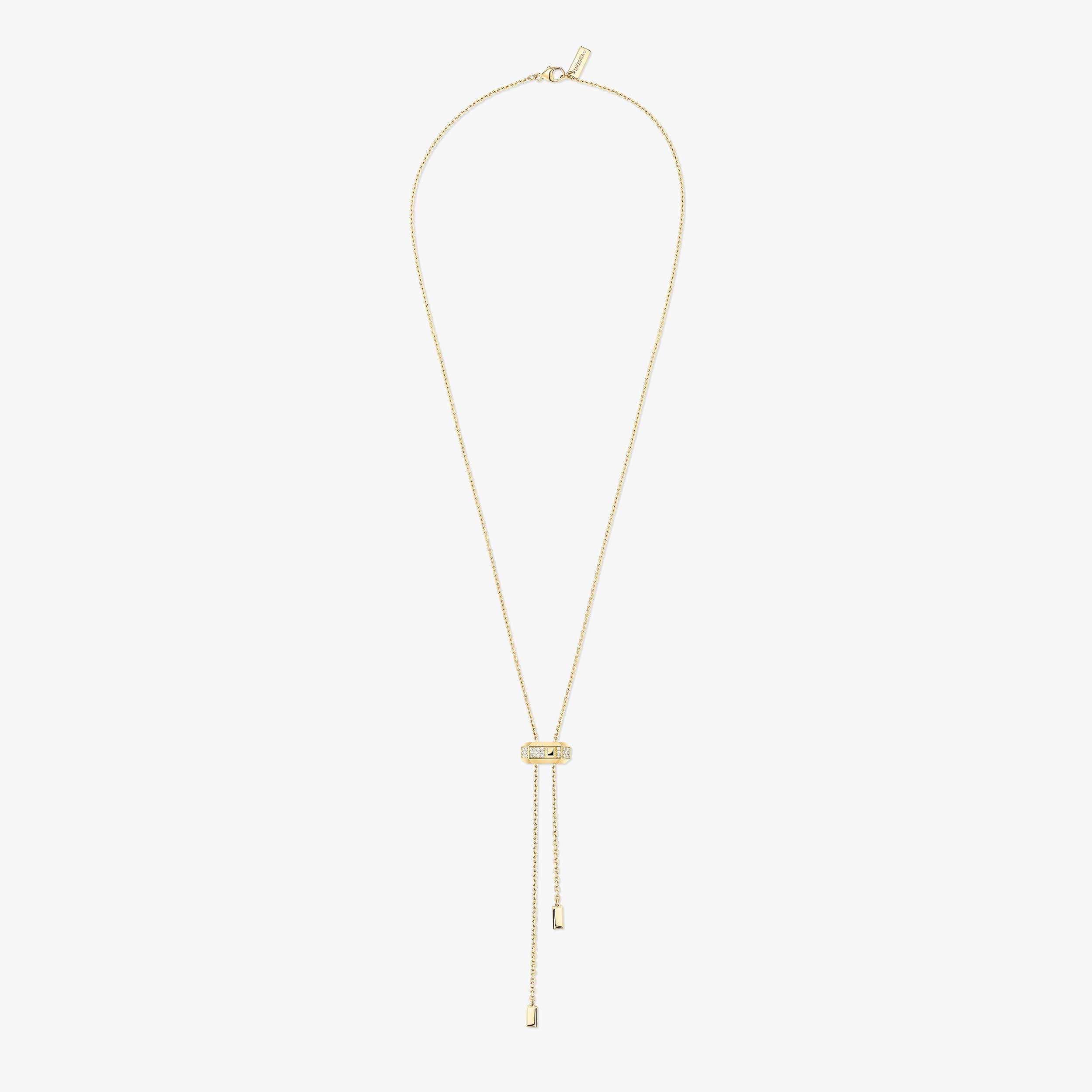 Gioiello in yellow gold Moderniste tie necklace Messika
