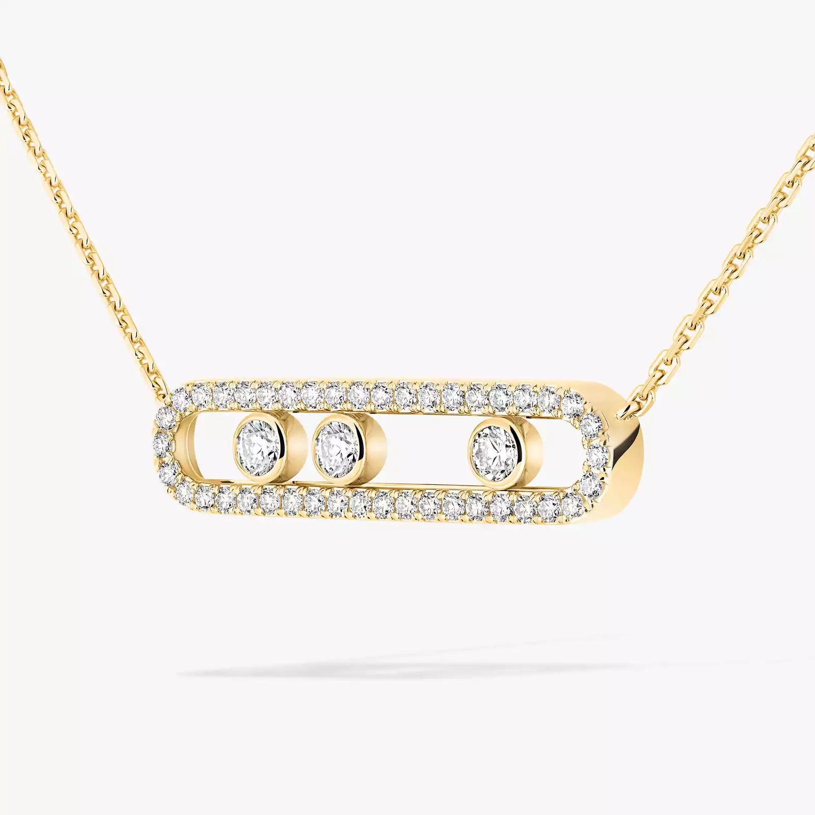 Gioiello in yellow gold Move Pavé Messika