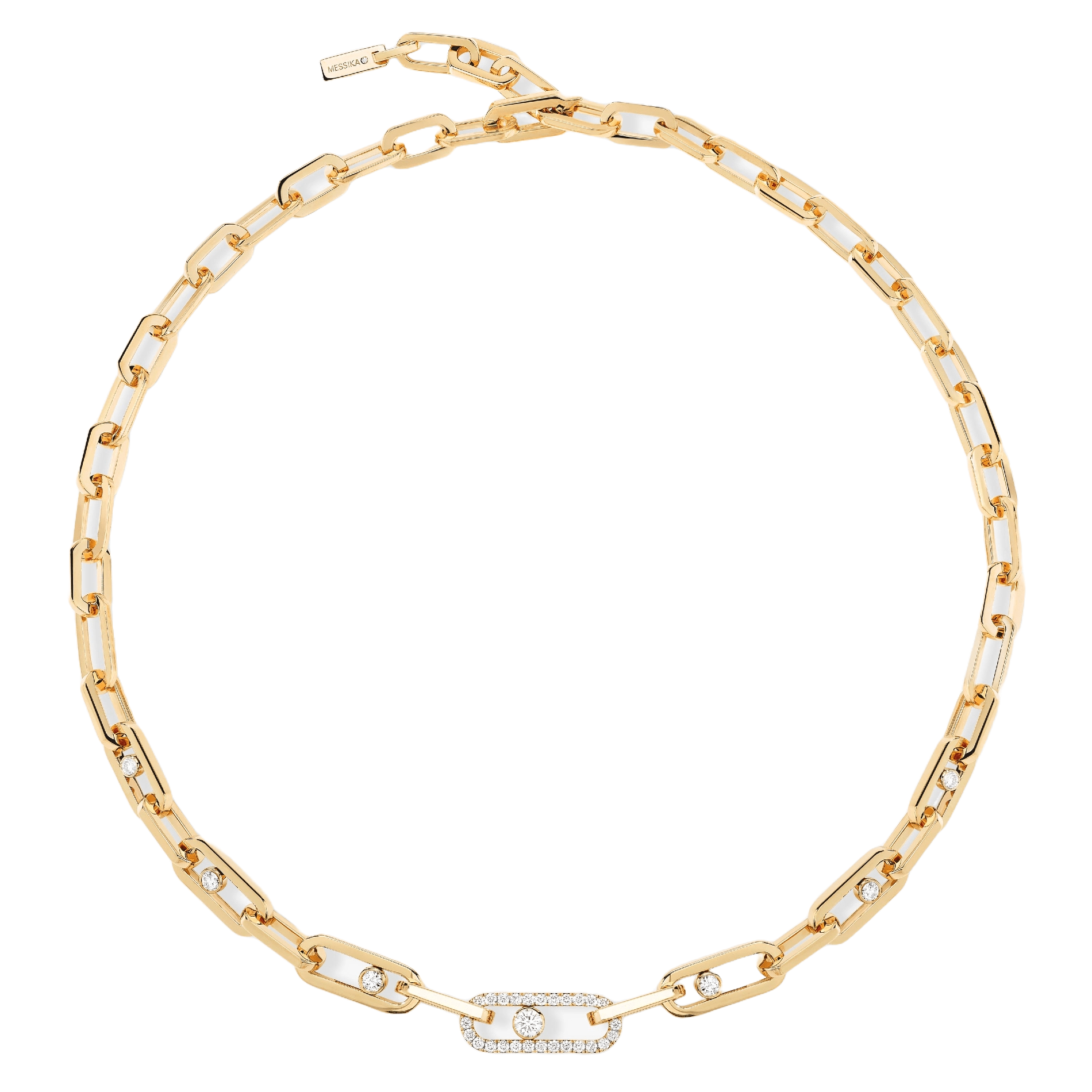 Gioiello in yellow gold Move Link Necklace Messika
