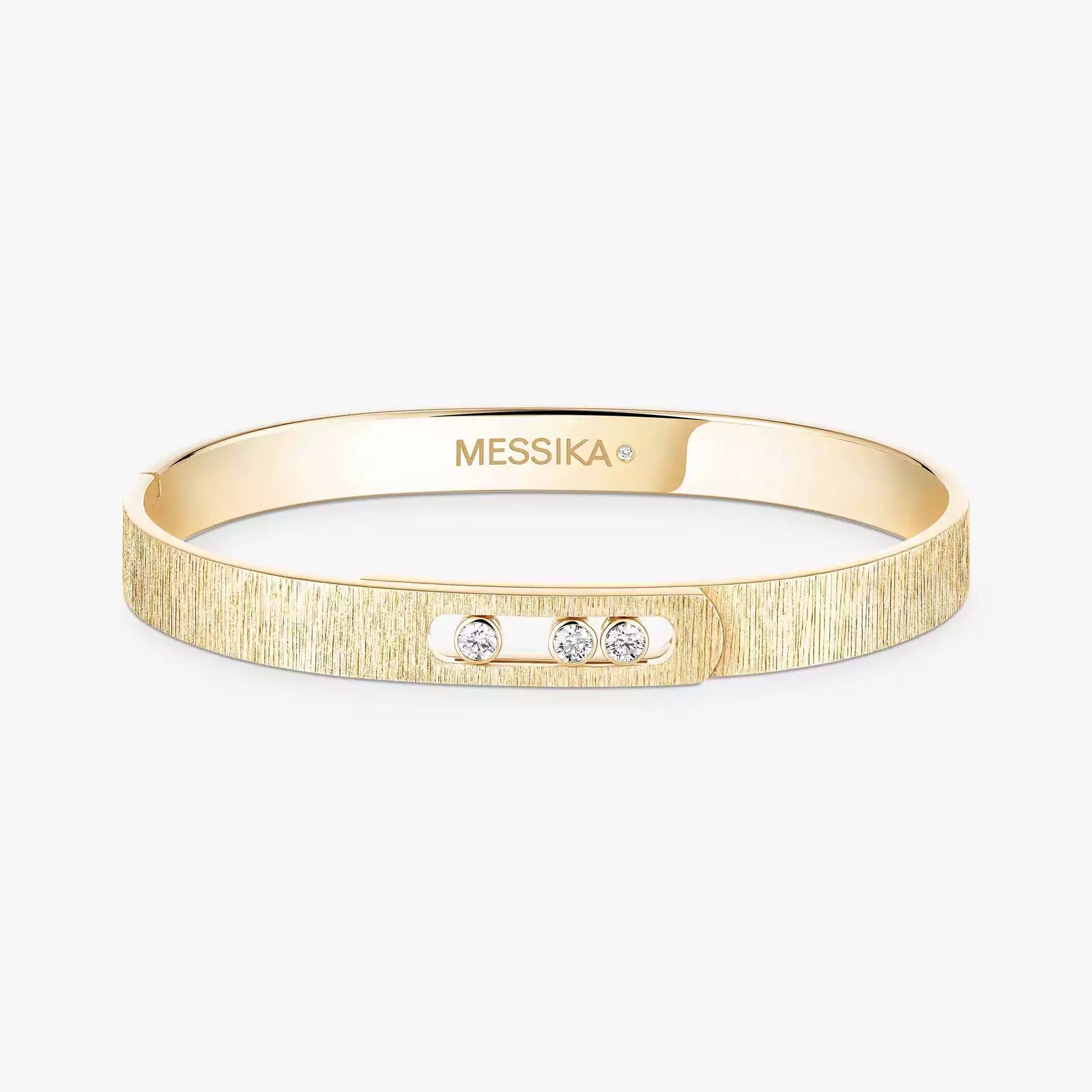 Bracelet in yellow gold Move Noa Ciselé Bangle Messika