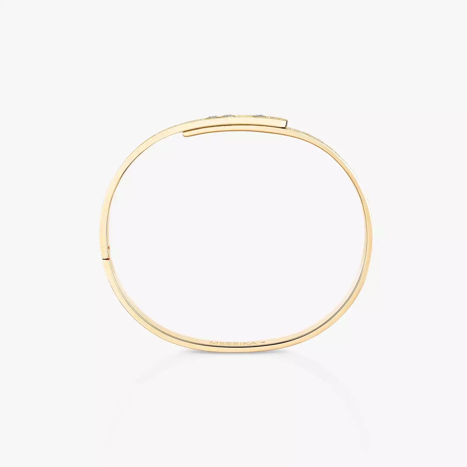 Bracelet in oro giallo Move Noa Ciselé Bangle Messika