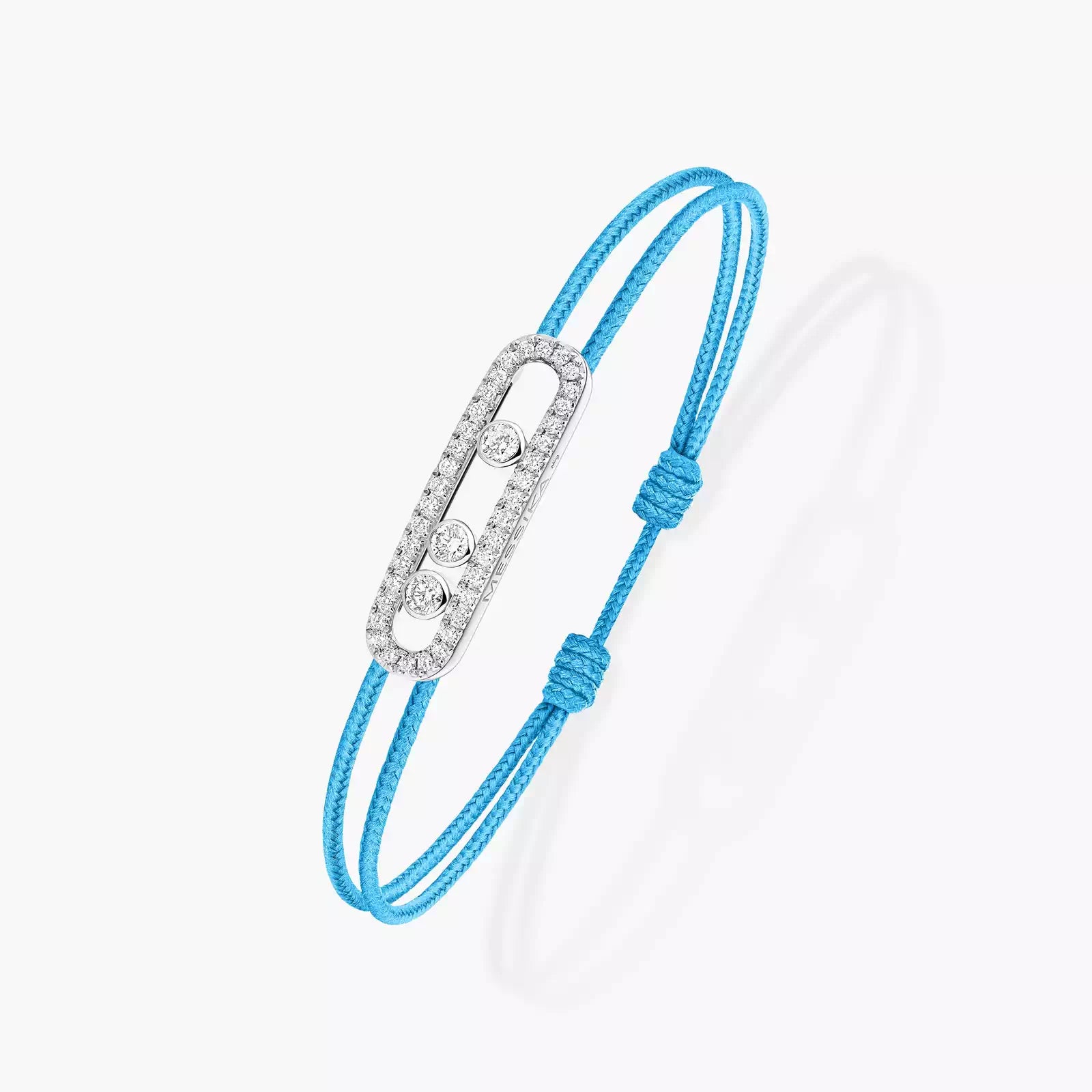 Messika CARE(S) Blue Cord Pavé Bracelet3