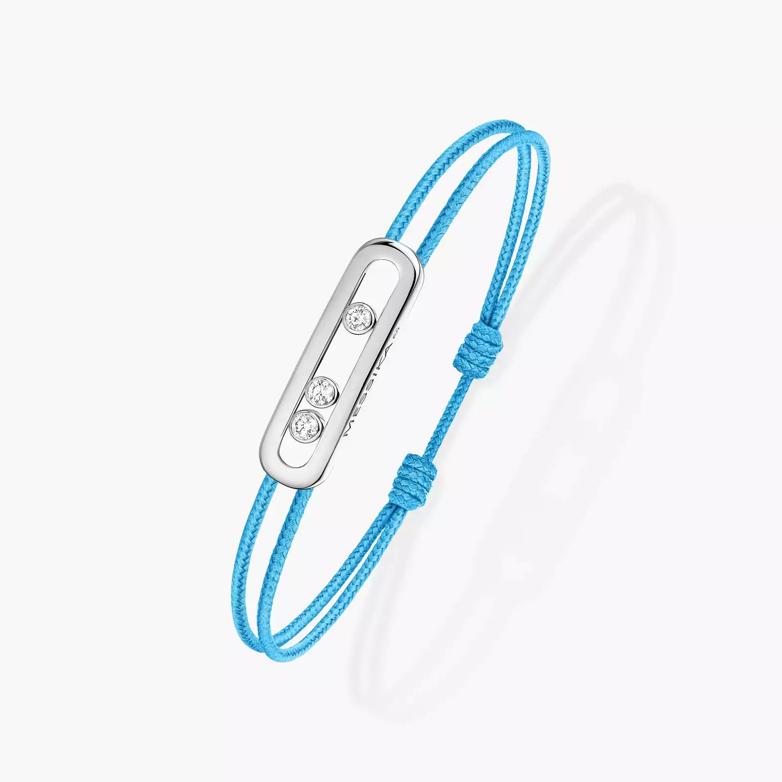 Bracelet in white gold Messika CARE(S) Blue Cord Bracelet Messika