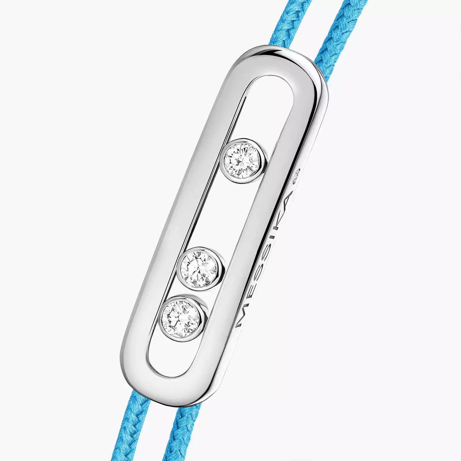 Bracelet in white gold Messika CARE(S) Blue Cord Bracelet Messika