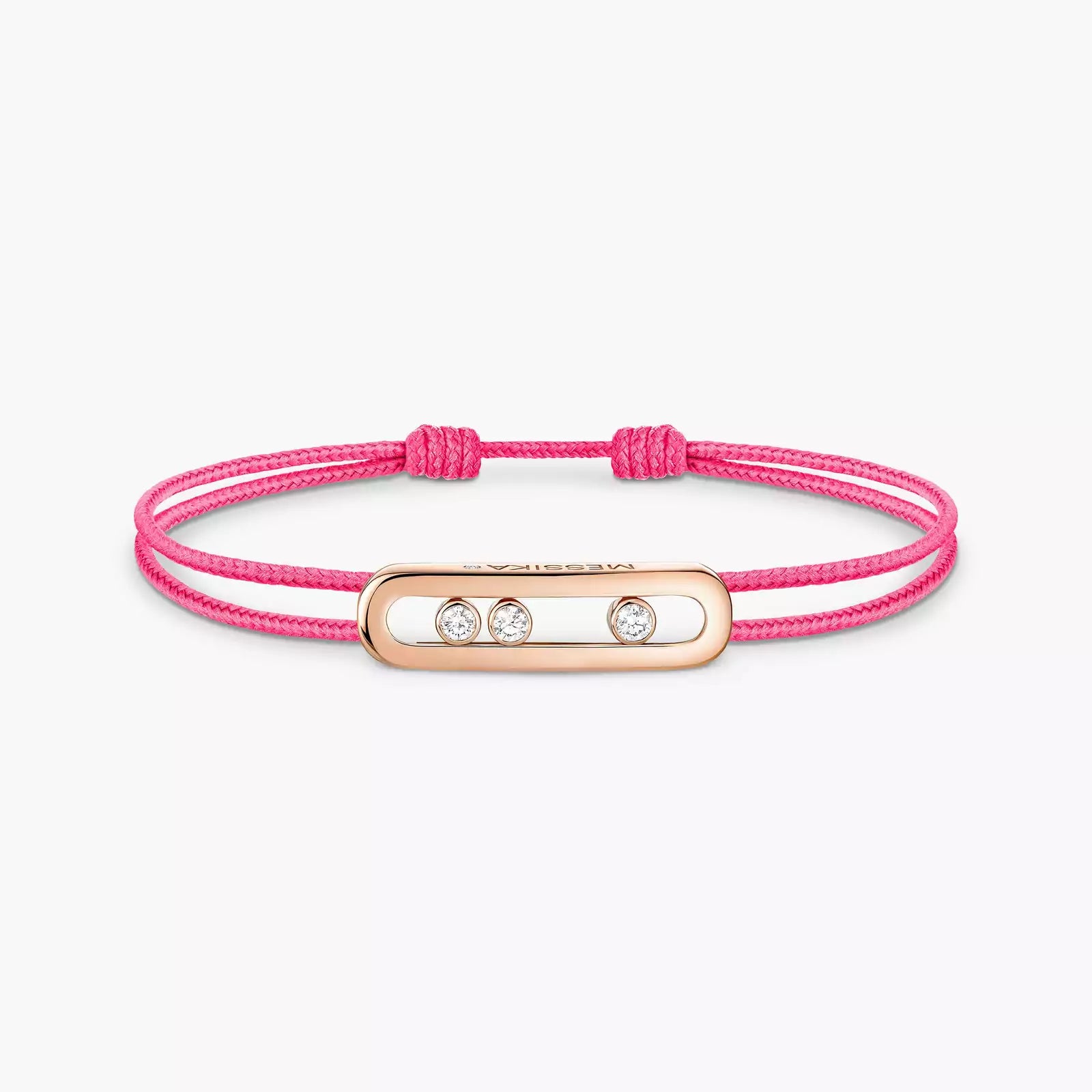 Bracelet in rose gold Messika CARE(S) Pink Cord Bracelet Messika