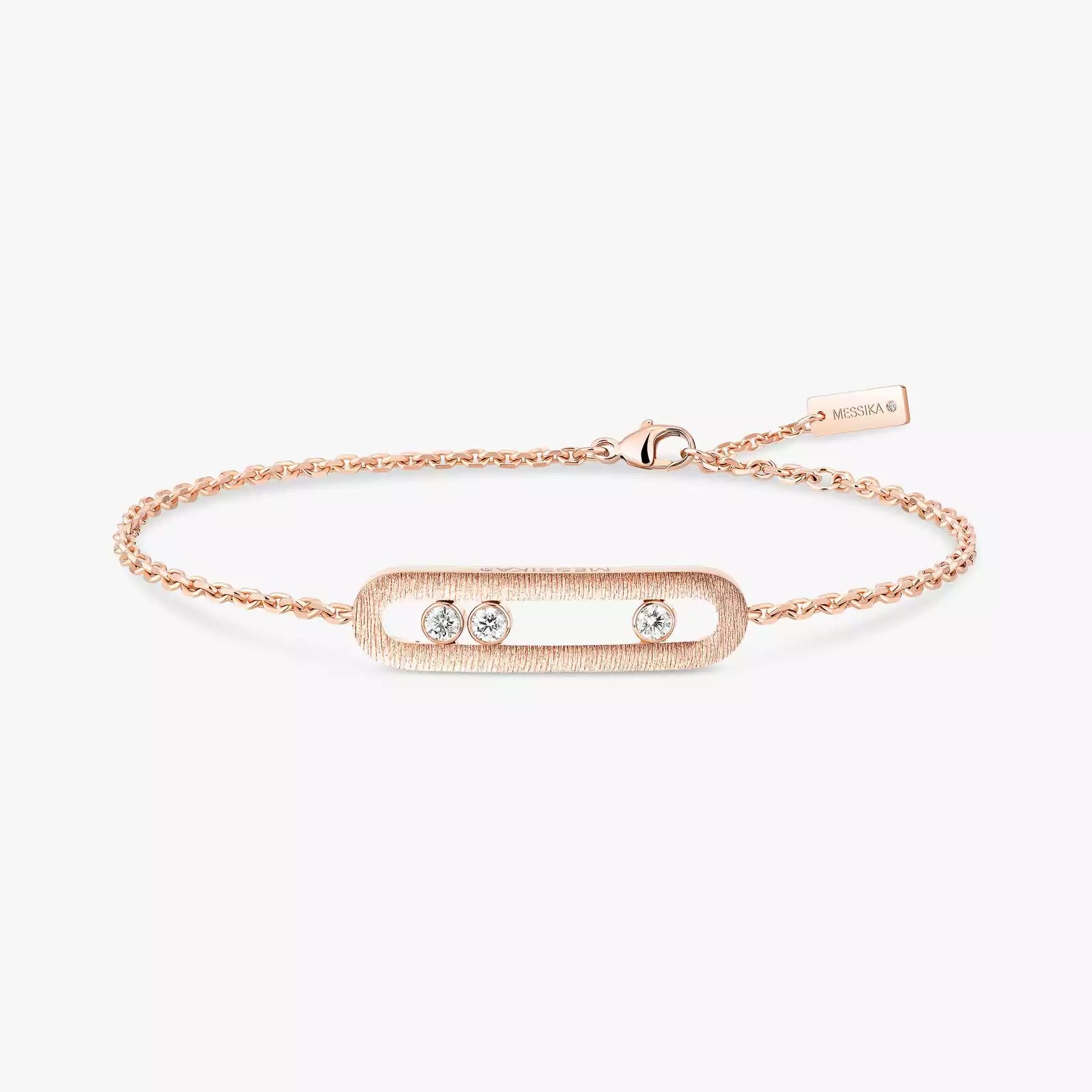 Bracelet in rose gold Move Classique Ciselé Messika