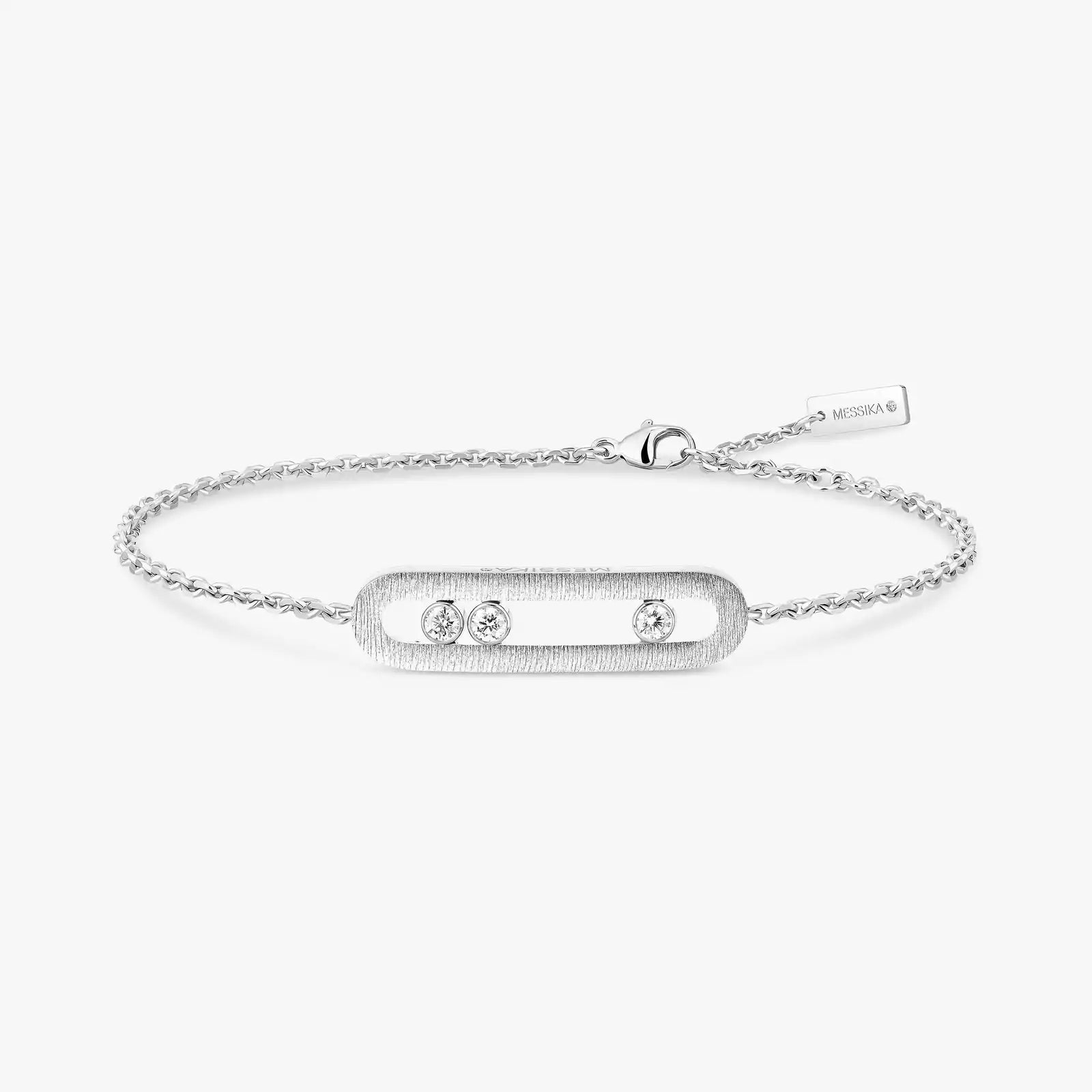Bracelet in white gold Move Classique Ciselé Messika