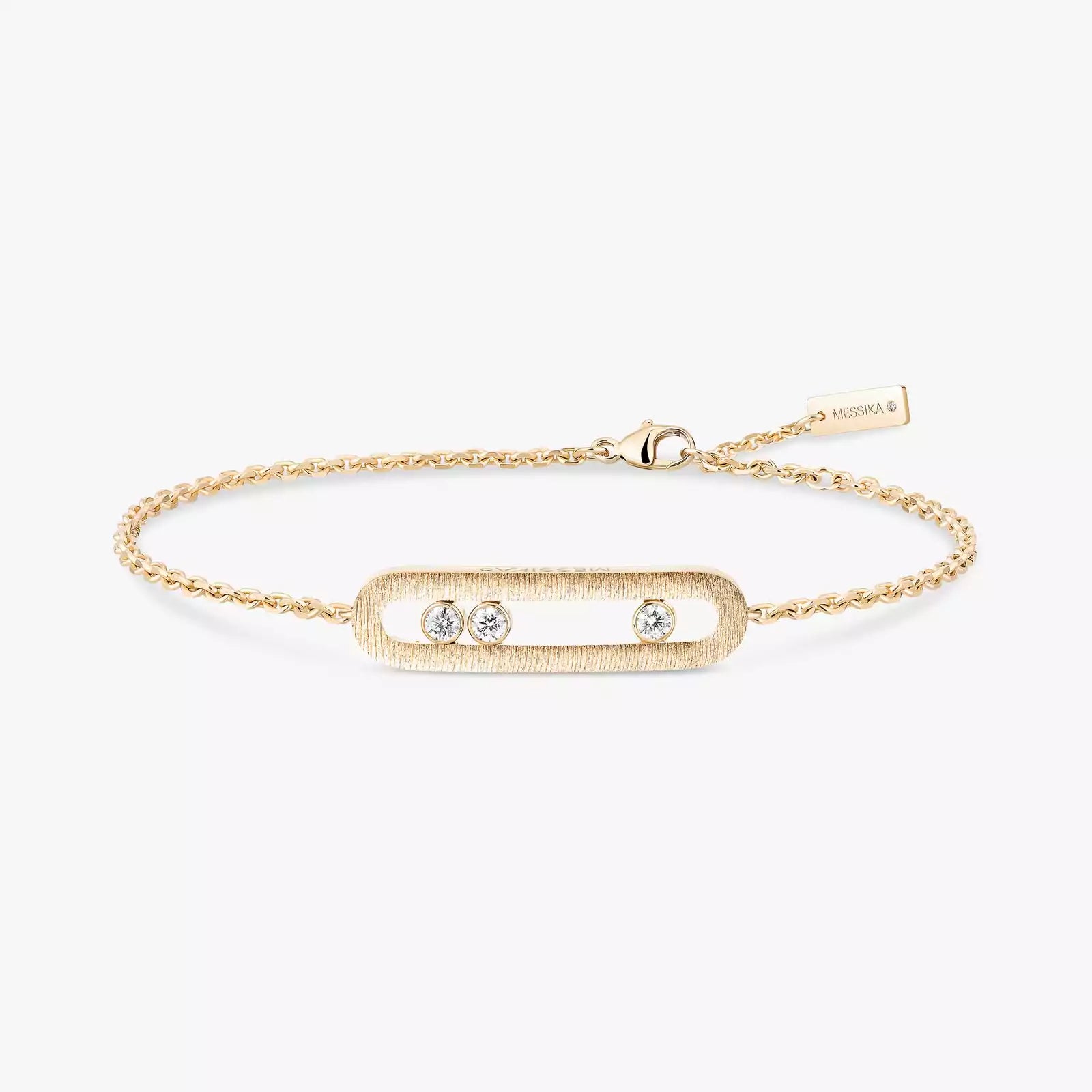 Bracelet in yellow gold Move Classique Ciselé Messika
