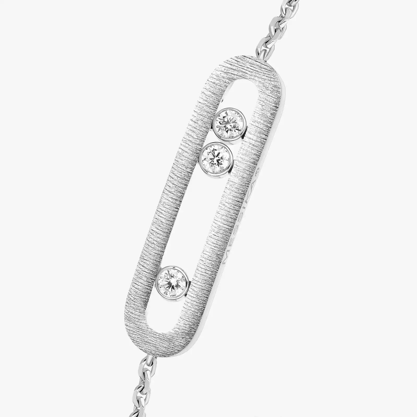 Bracelet in white gold Move Classique Ciselé Messika