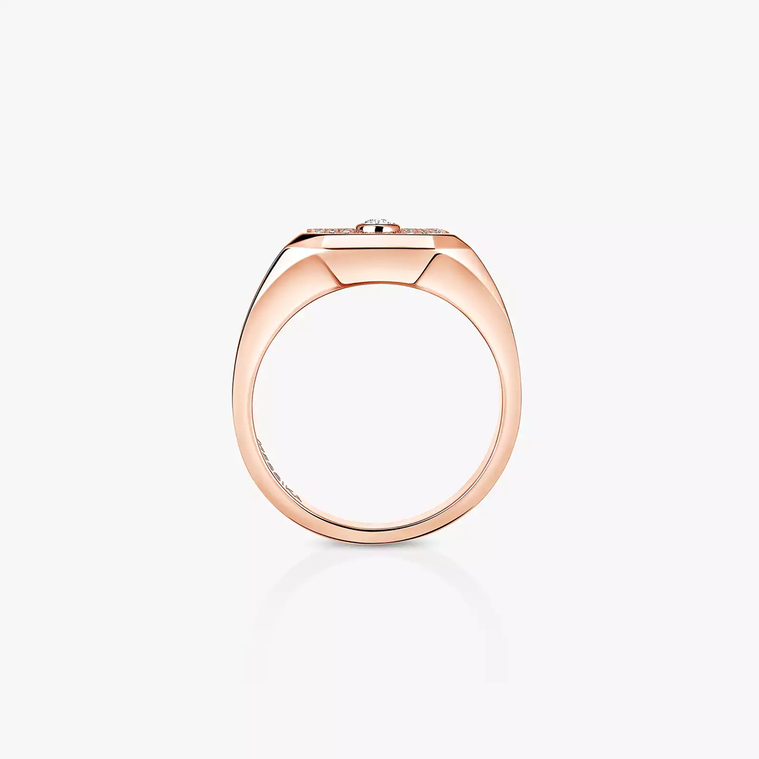 Gioiello in oro rosa Anello chevalier Move Joaillerie Messika