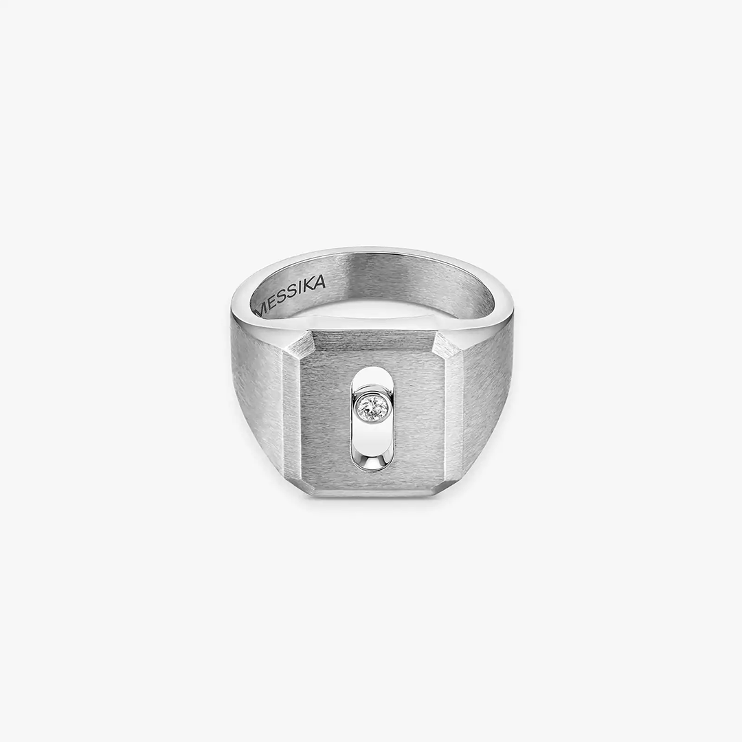 Gioiello in titanio Anello chevalier Move Titanium naturale Messika