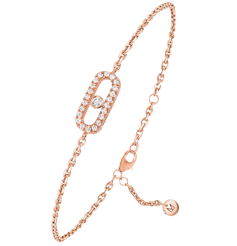 Bracelet in rose gold Messika CARE(S) Pavé Bracelet Messika